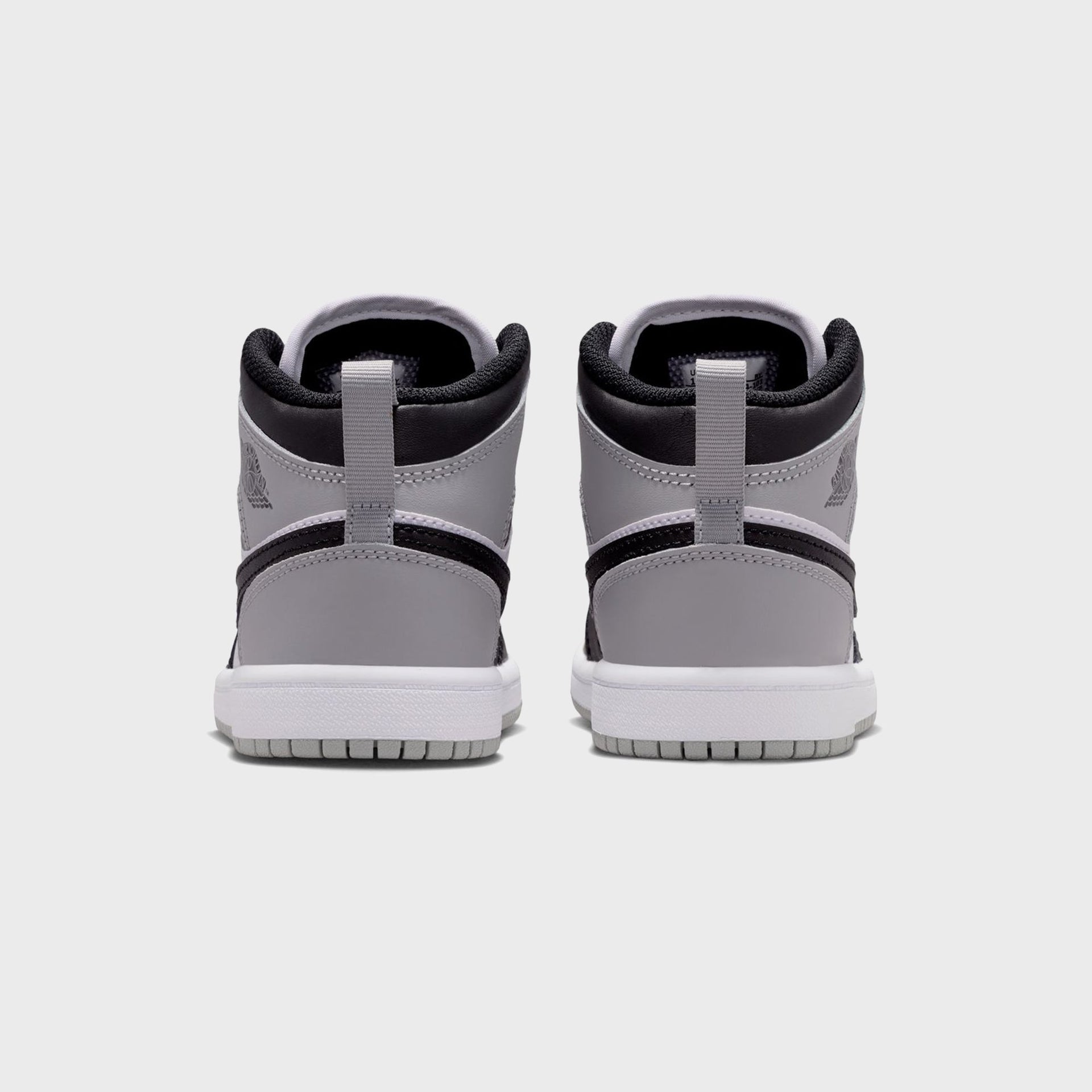 Jordan PS Air Jordan 1 Mid - White / Black / Light Smoke Grey