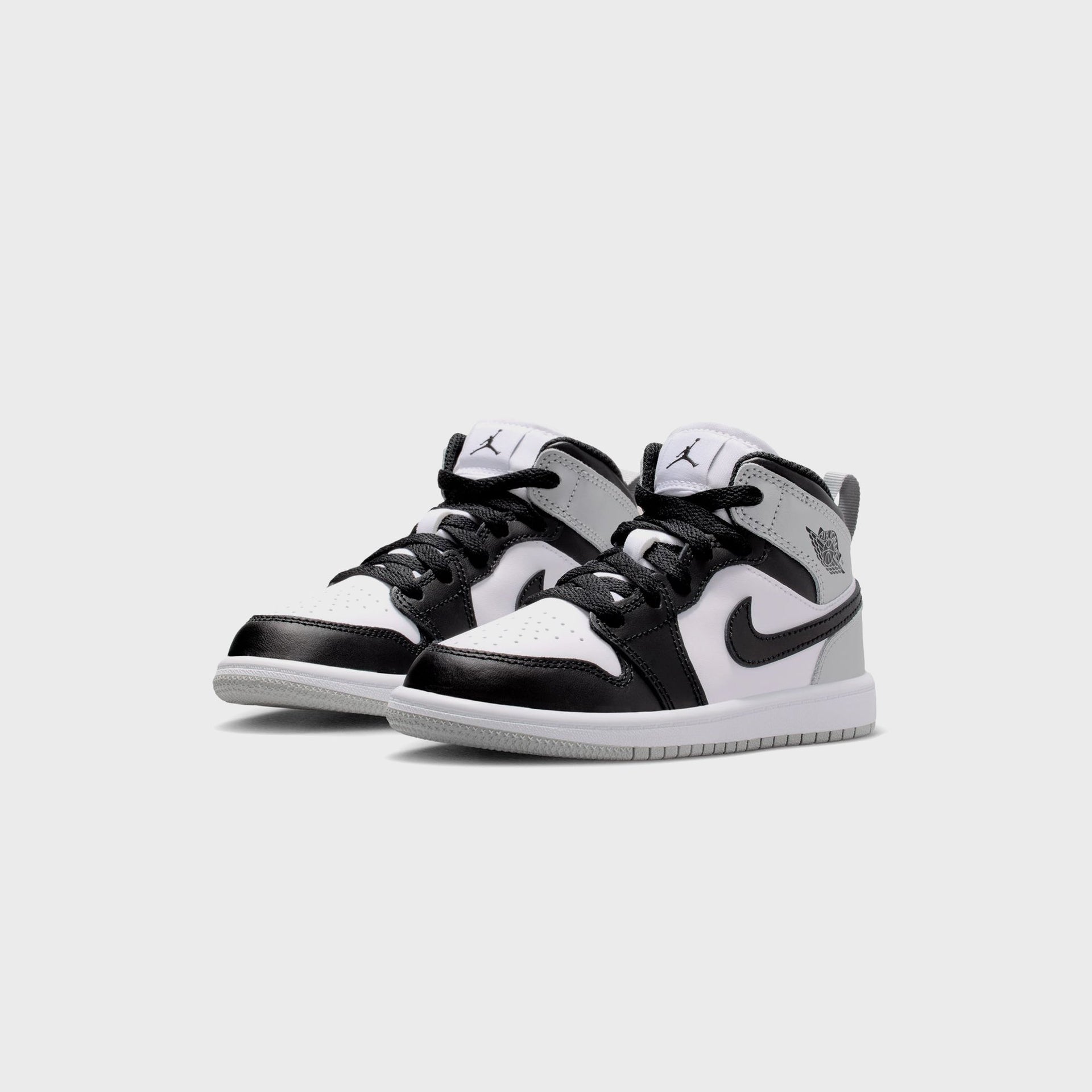 Jordan PS Air Jordan 1 Mid - White / Black / Light Smoke Grey