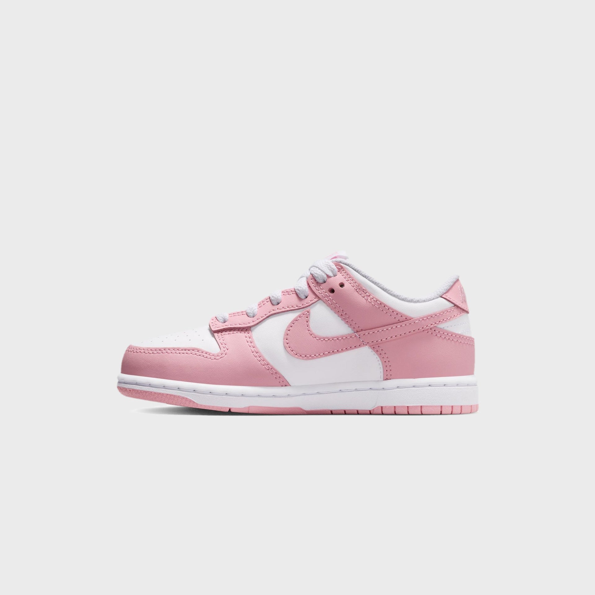 Nike GS Dunk Low - White / Medium Soft Pink / White / White