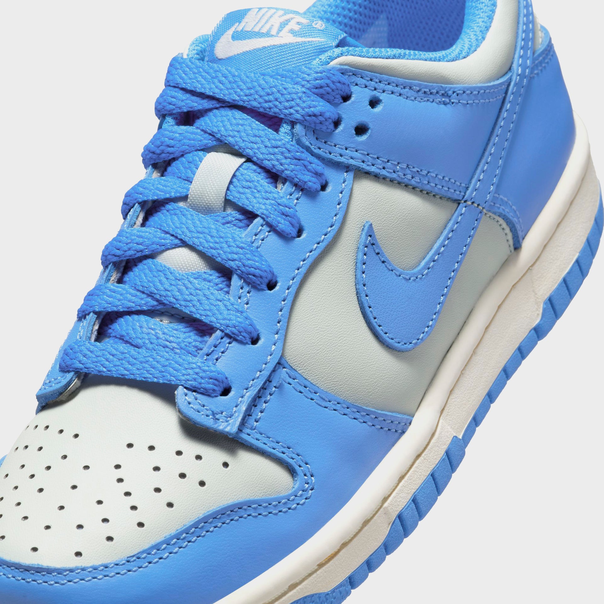 Nike GS Dunk Low - Light Silver / Light Photo Blue / Sail