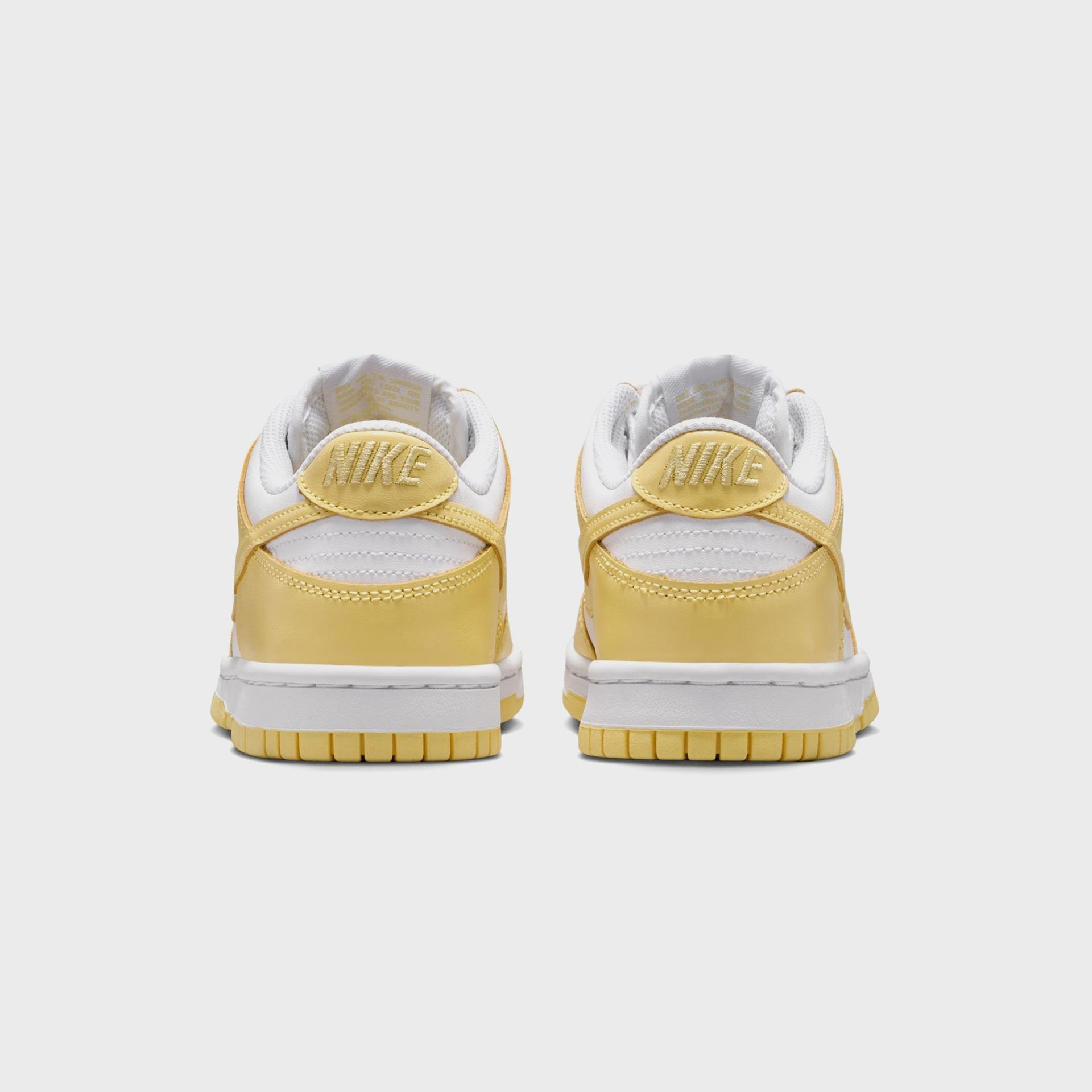 Nike GS Dunk Low - White / Soft Yellow