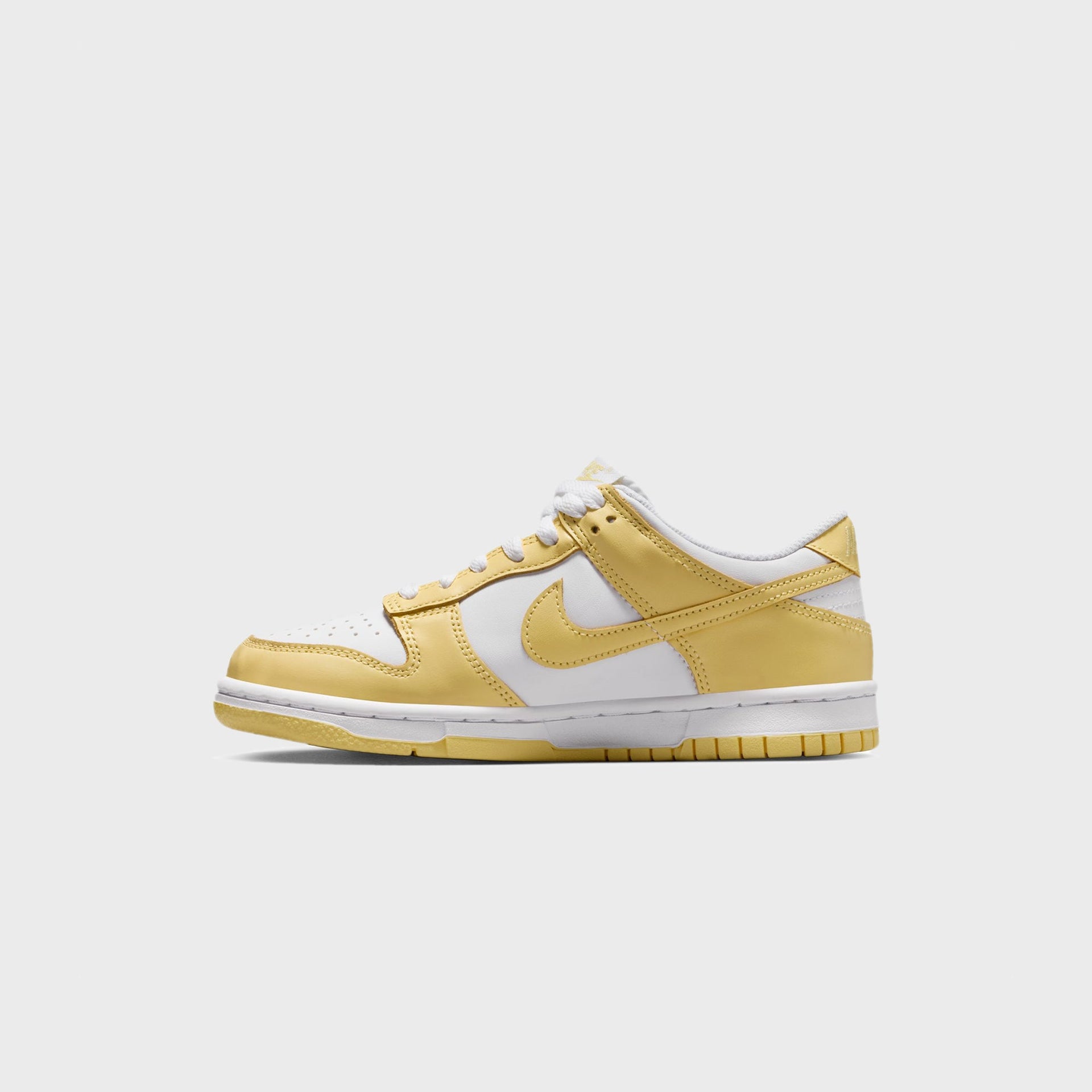 Nike GS Dunk Low - White / Soft Yellow