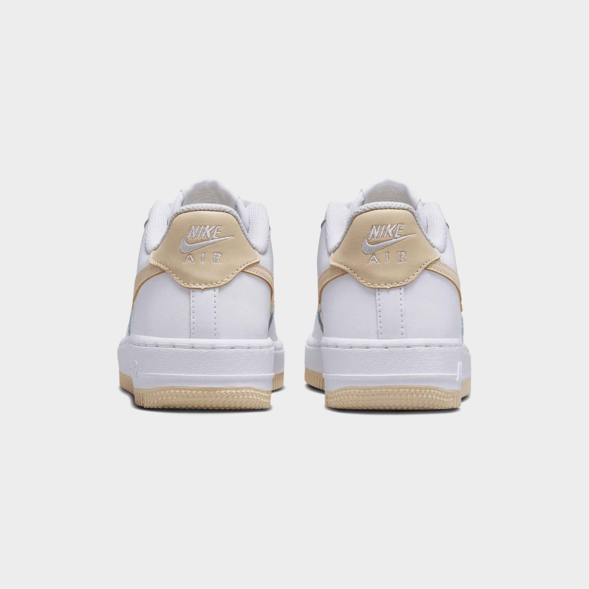 Nike GS Air Force 1 Bg - White / Light Khaki