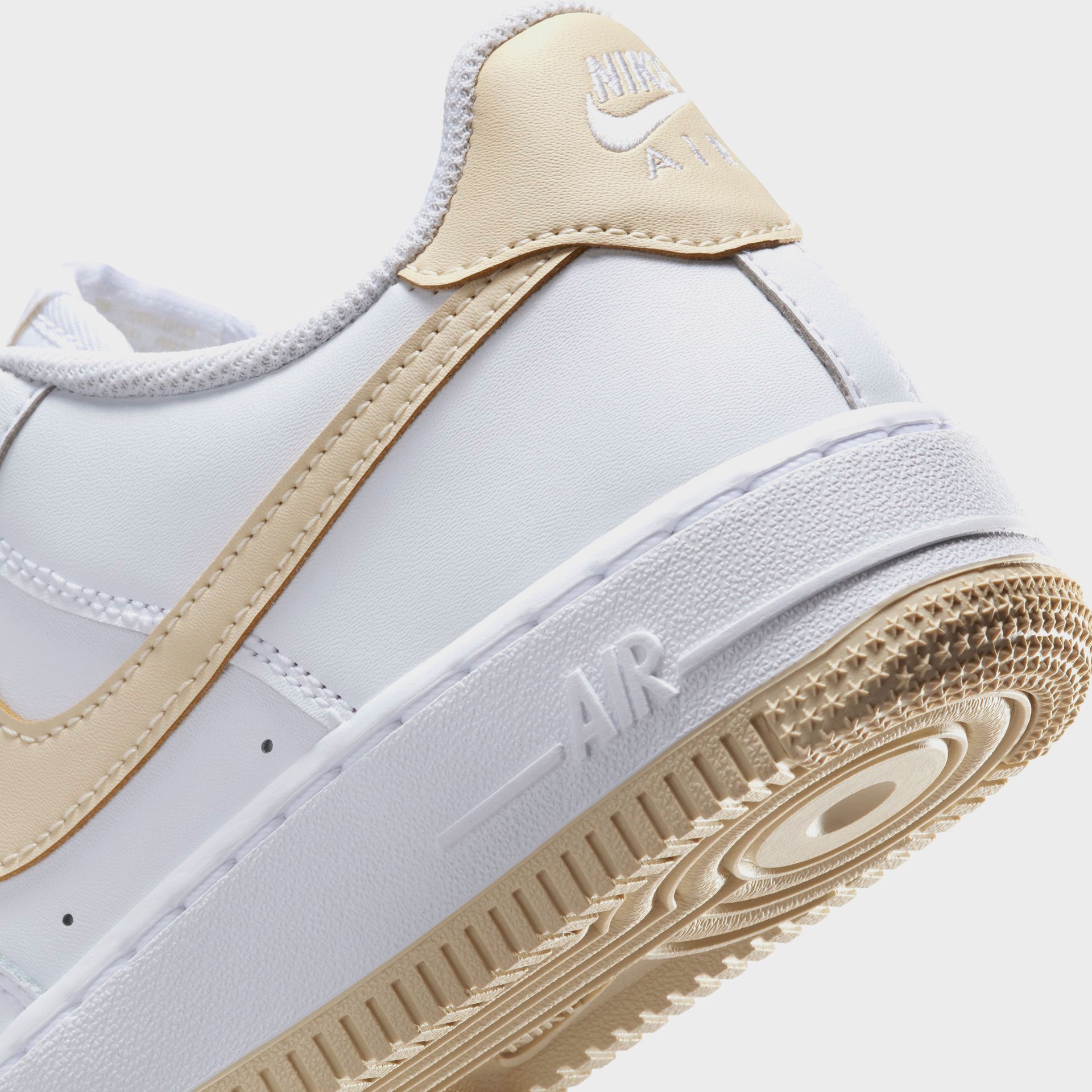 Nike GS Air Force 1 Bg - White / Light Khaki