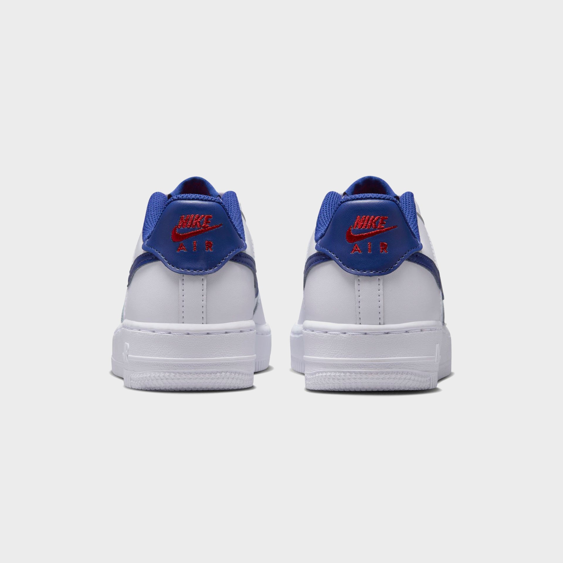 Nike GS Air Force 1 - White / University Red / Deep Royal Blue