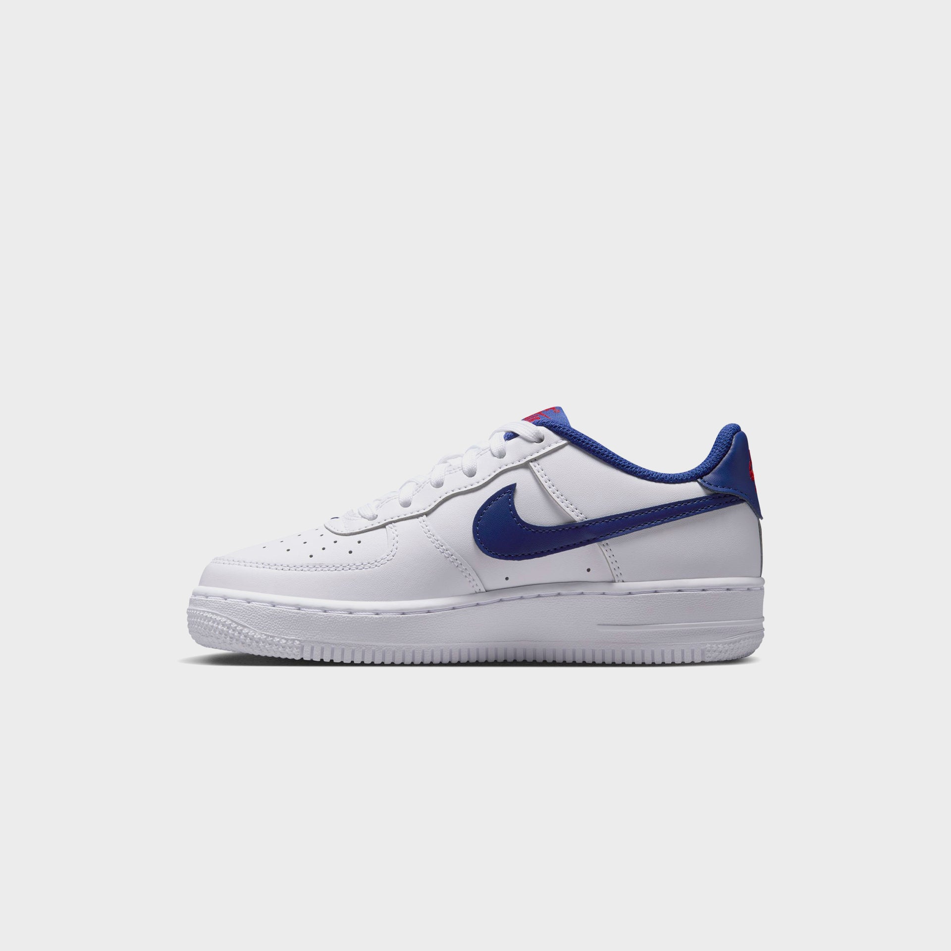 Nike GS Air Force 1 - White / University Red / Deep Royal Blue