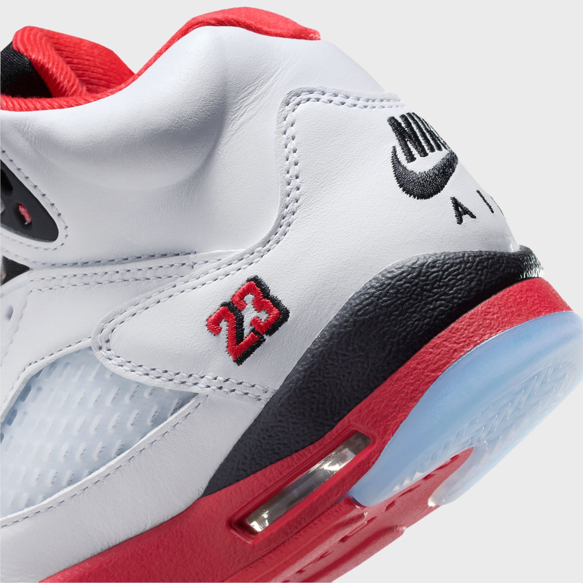 Jordan GS Air Jordan 5 Retro OG - White / Fire Red / Black