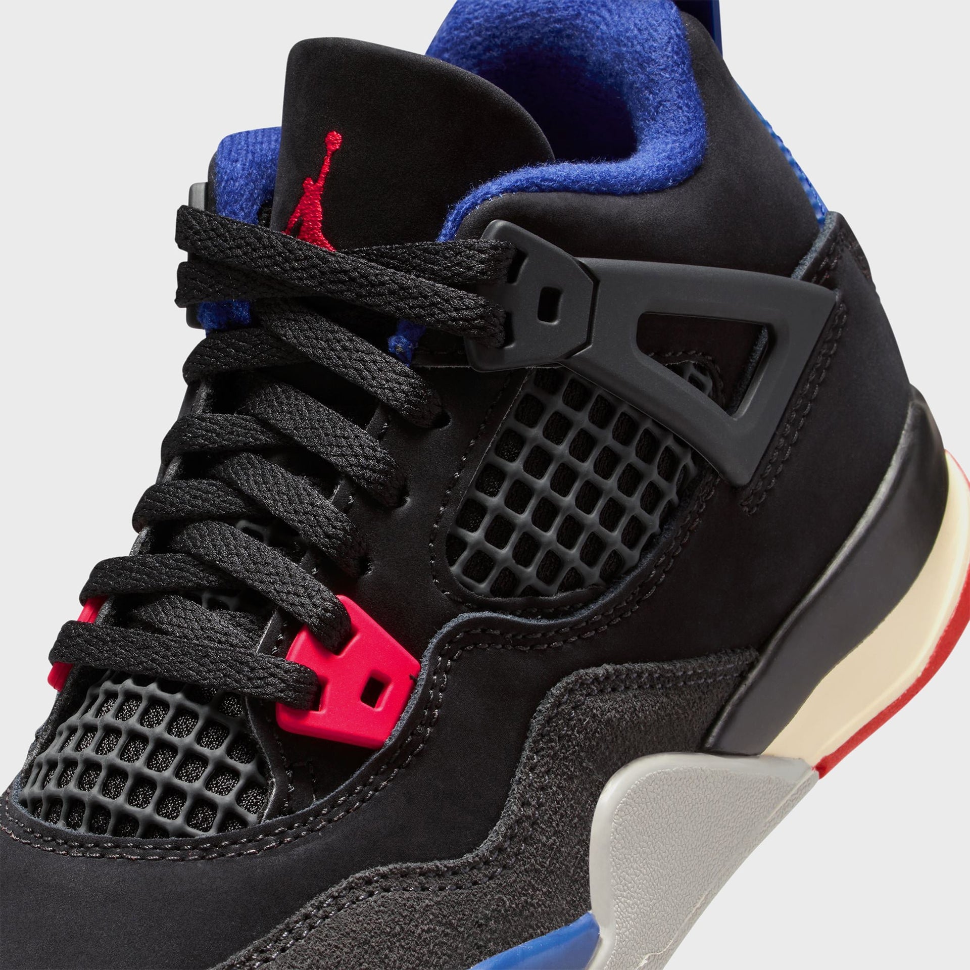 Jordan PS Air Jordan 4 Retro OG Rare Air - Black / Fire Red / Deep Royal Blue /  Dark Smoke Grey / Tech Grey