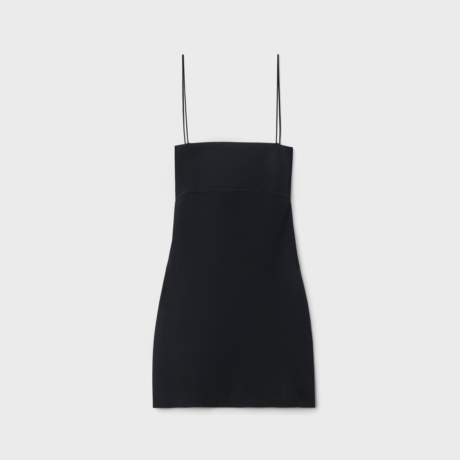 Alexander Wang Cami Band Mini Slip Dress with Logo Jacquard - Black