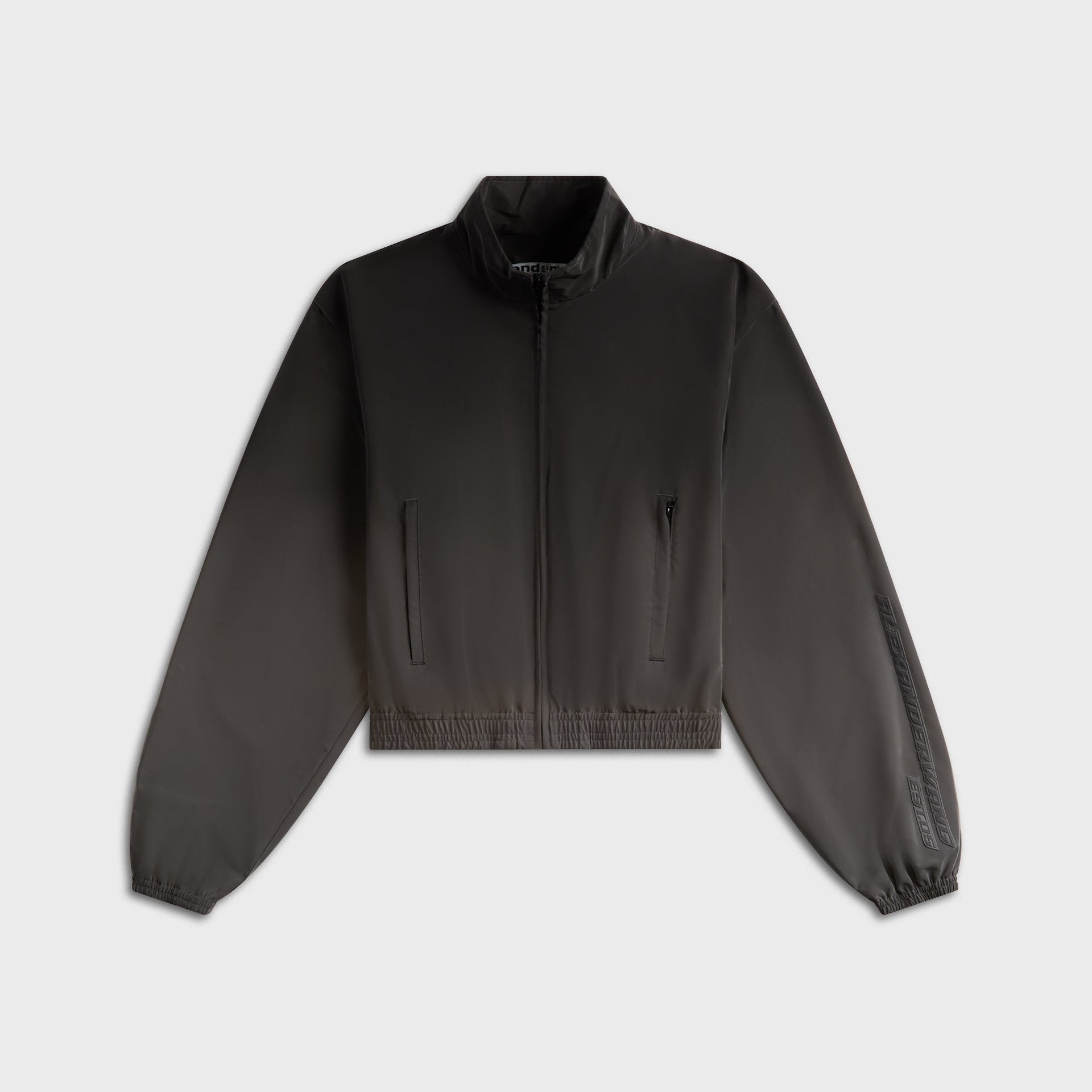 Alexander Wang Reflective Shrunken Track Jacket - Black
