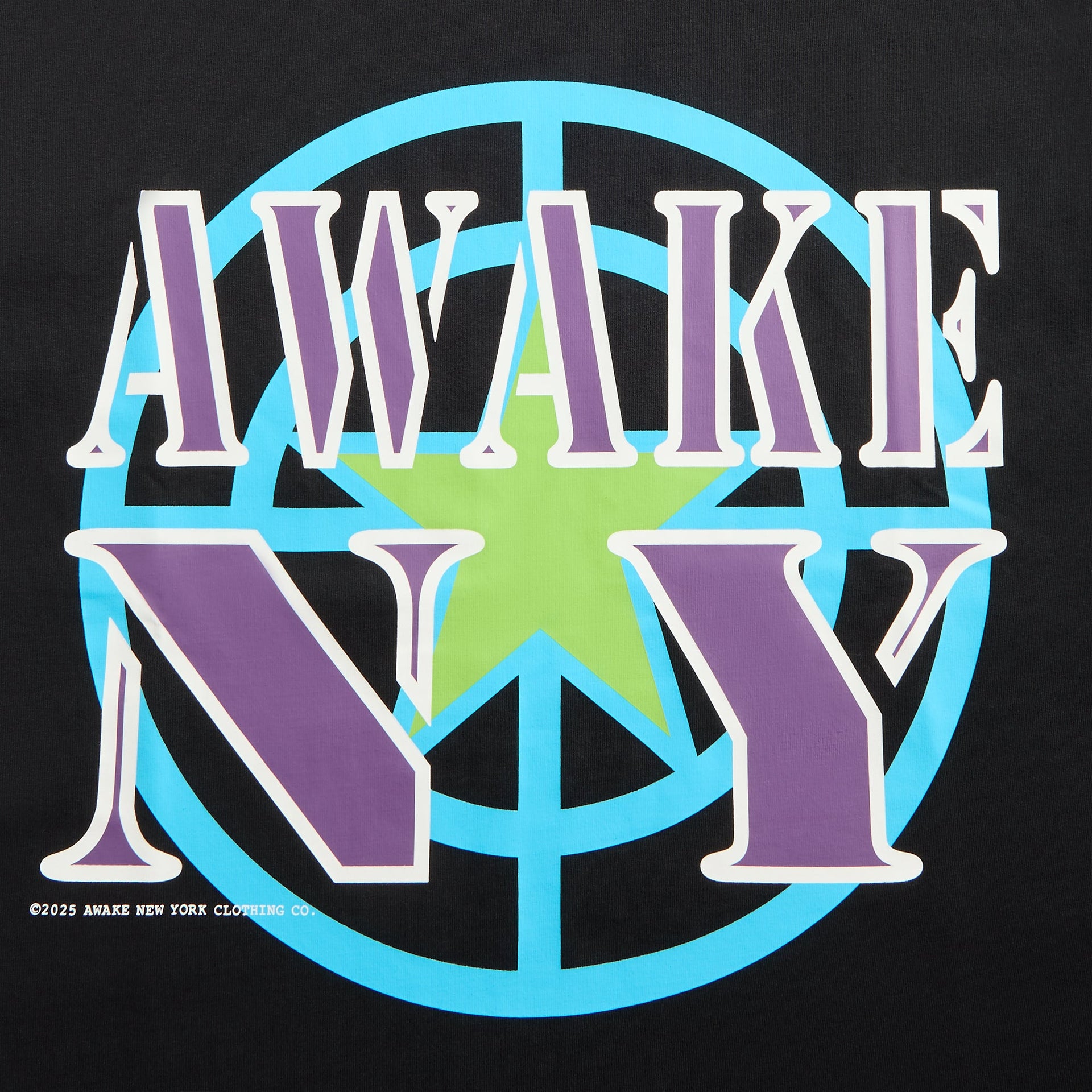 Awake NY Crosshair Tee in Black