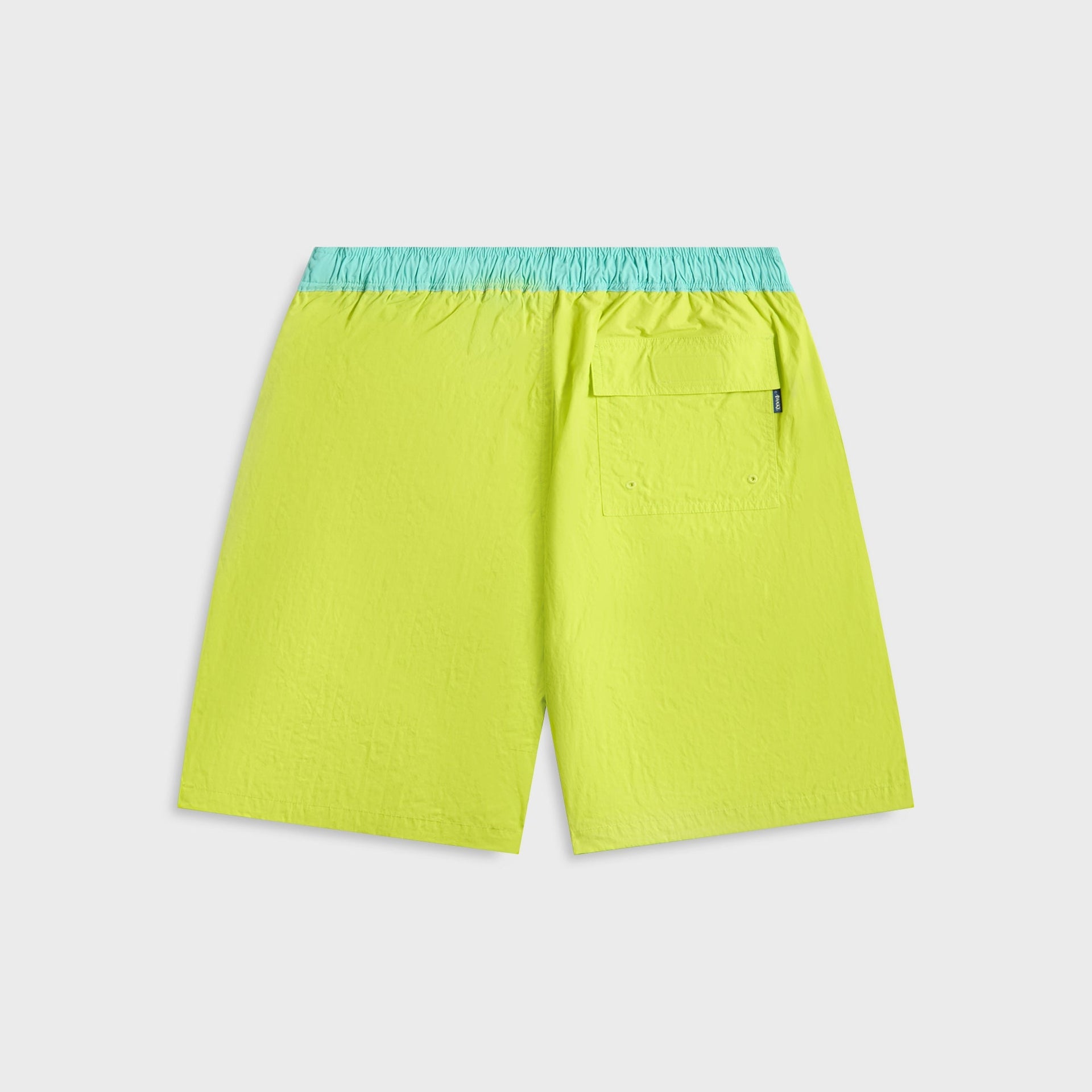 Awake NY Classic Logo Swim Trunk in Lime Green