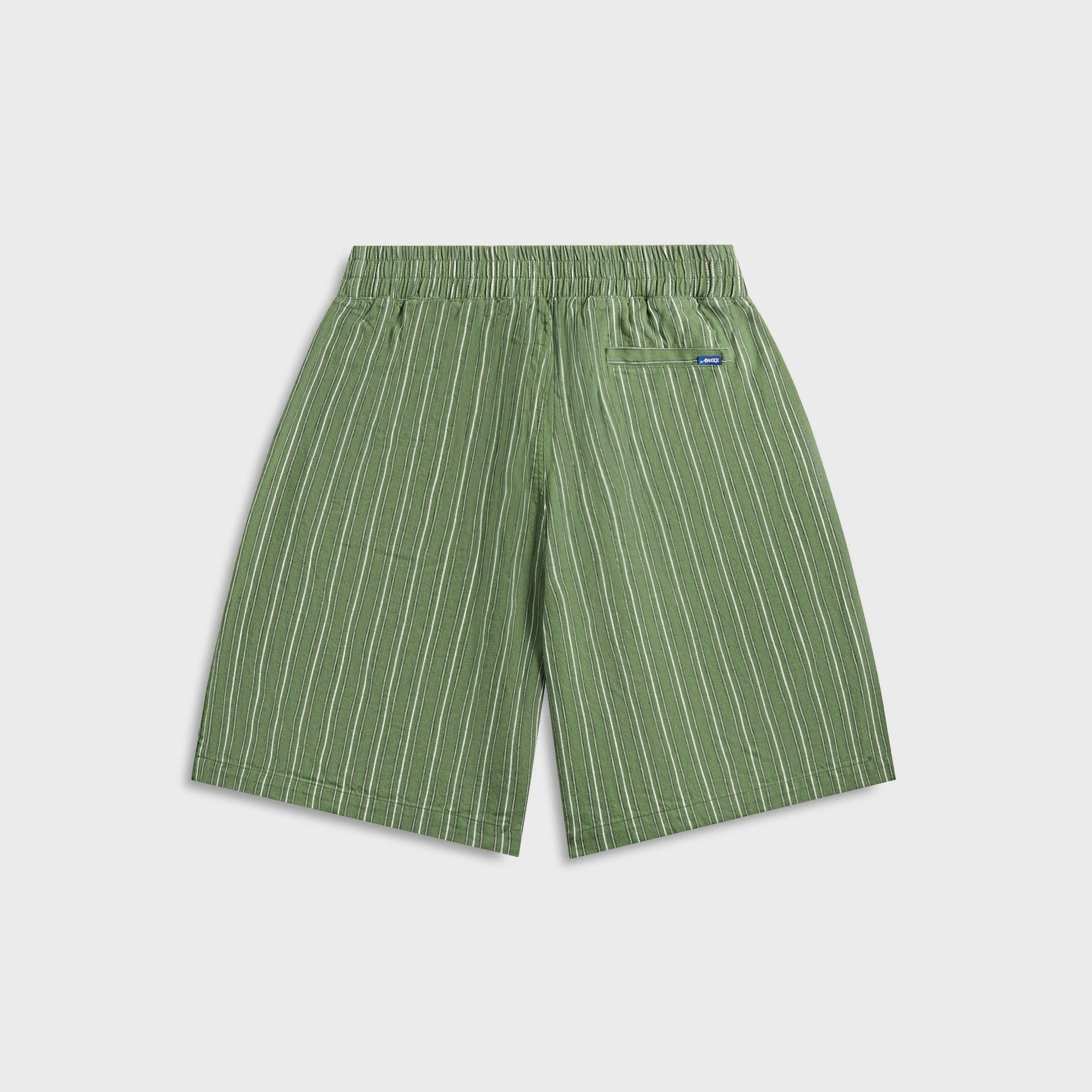 Awake NY Striped Shorts in Green