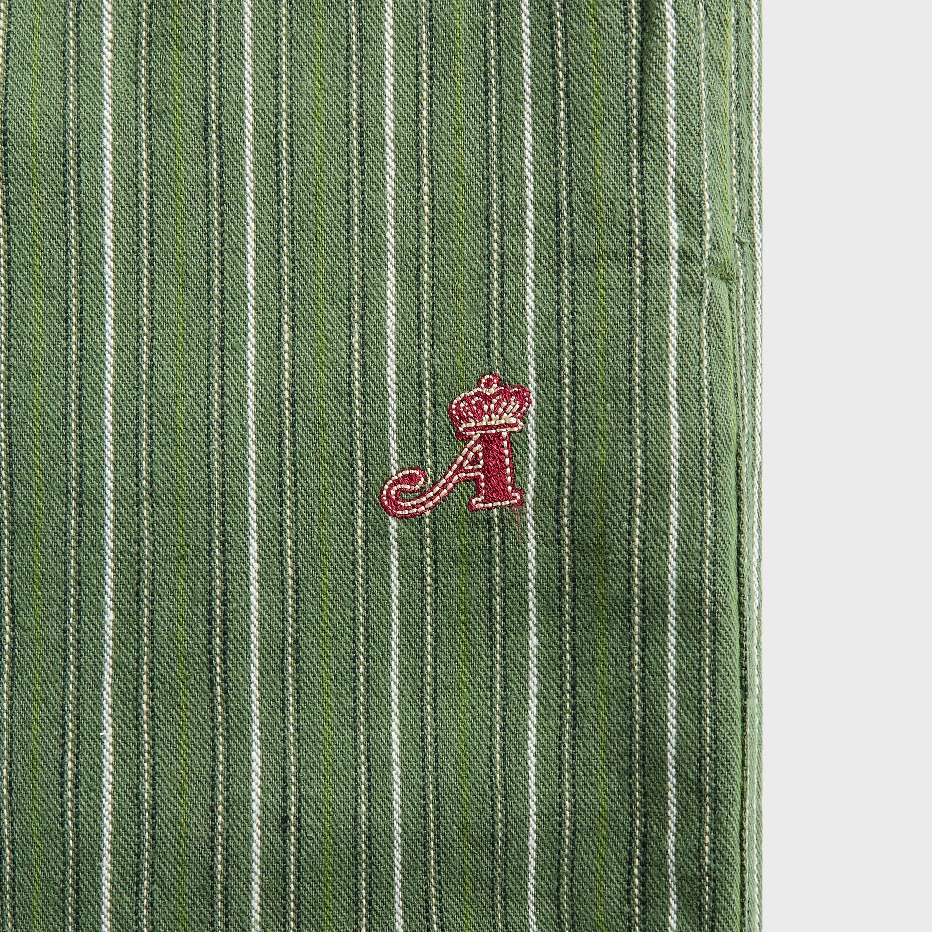 Awake NY Striped Shorts in Green