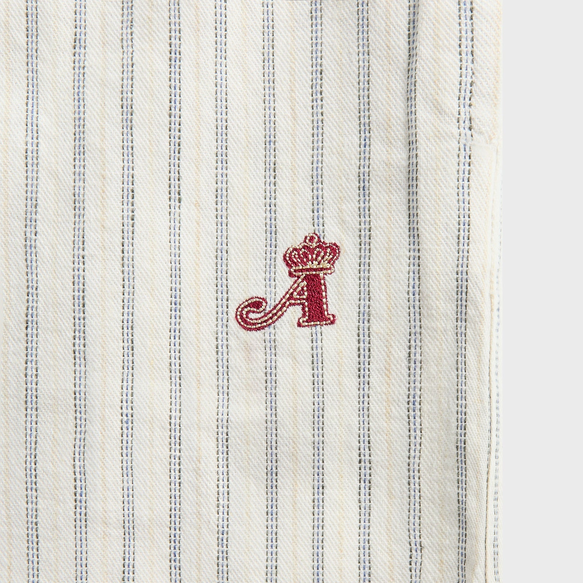 Awake NY Striped Shorts in Ivory