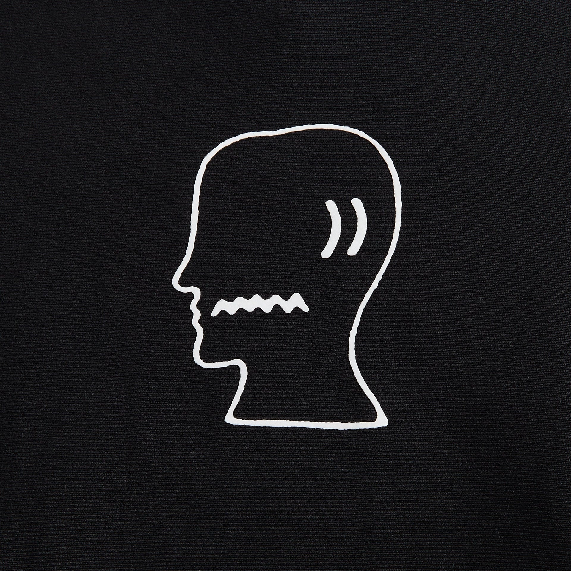 Brain Dead Logo Head Hoodie - Black