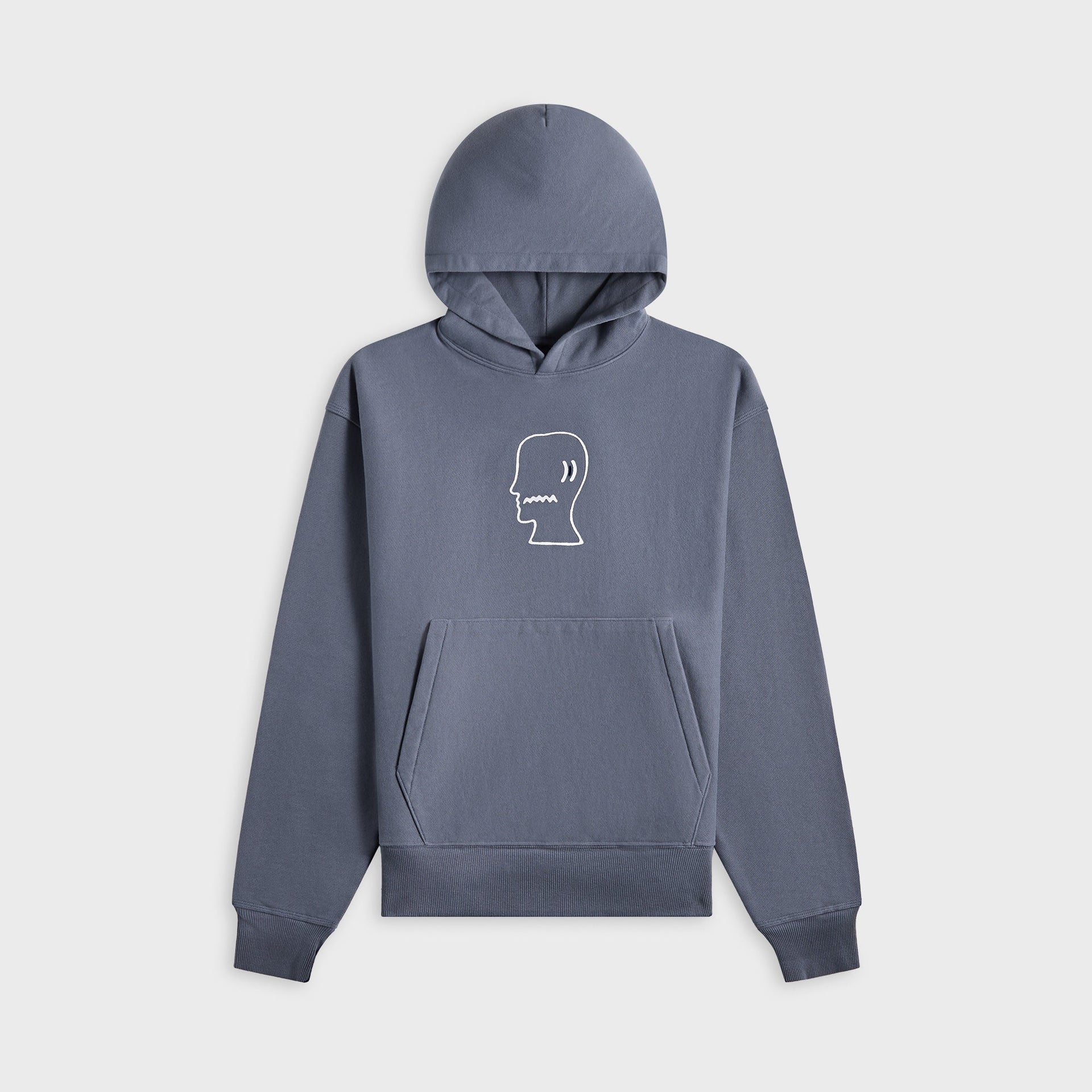 Brain Dead Logo Head Hoodie - Slate