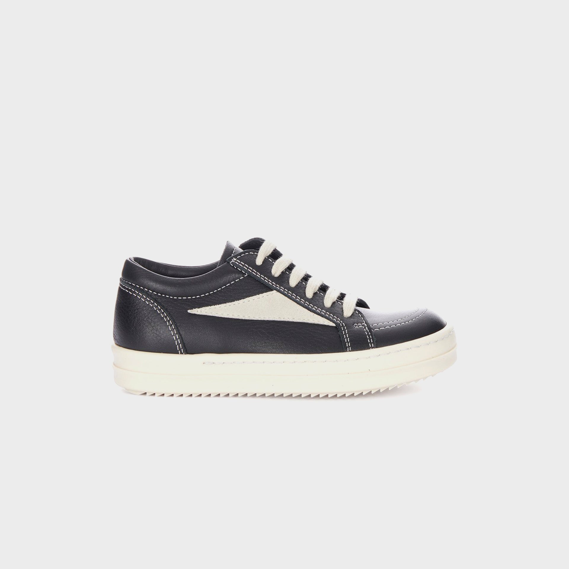 Rick Owens Kids Vintage Sneakers Scarpe in Pelle - Black / Milk / Milk