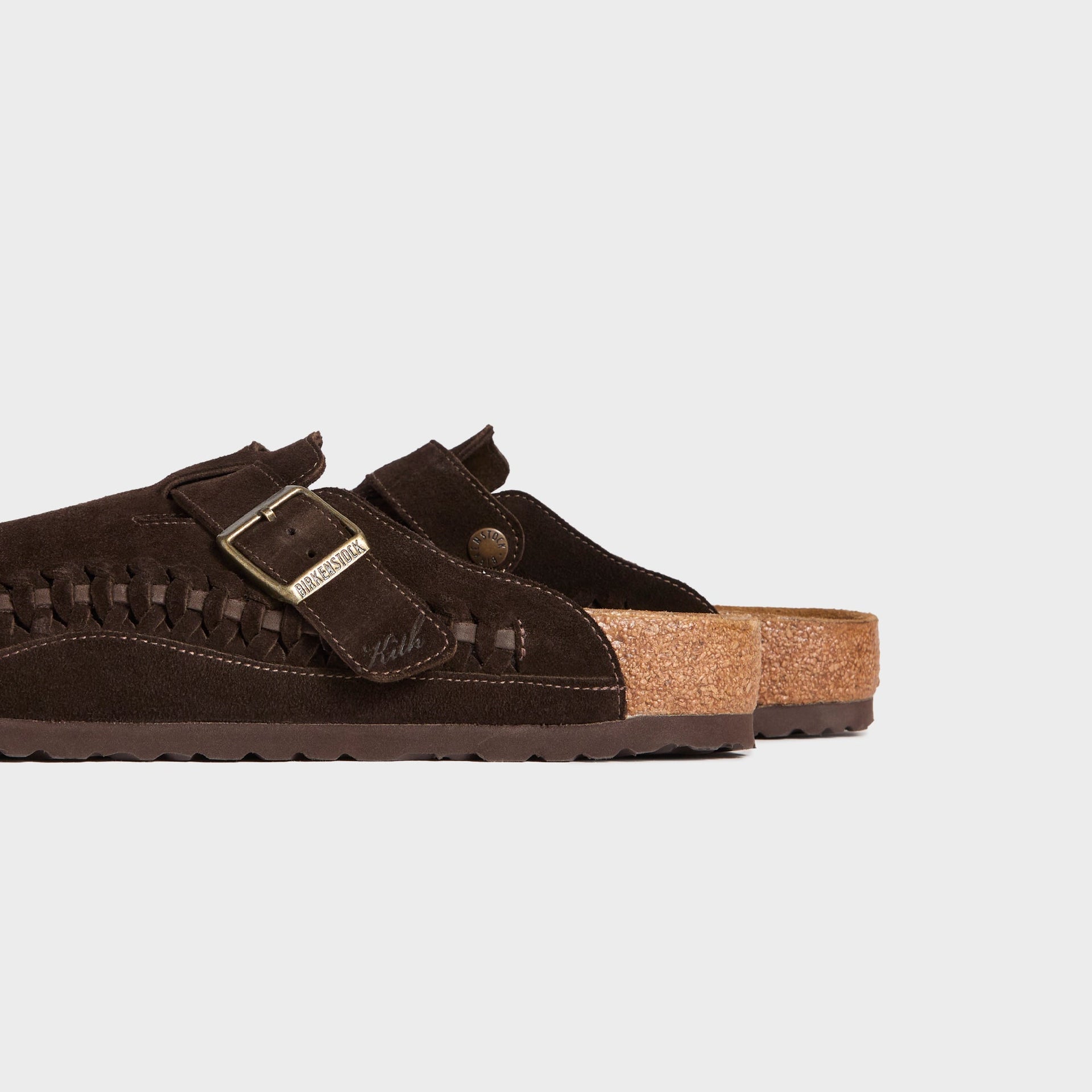Kith for Birkenstock WMNS Suede Boston Braided - Mocca
