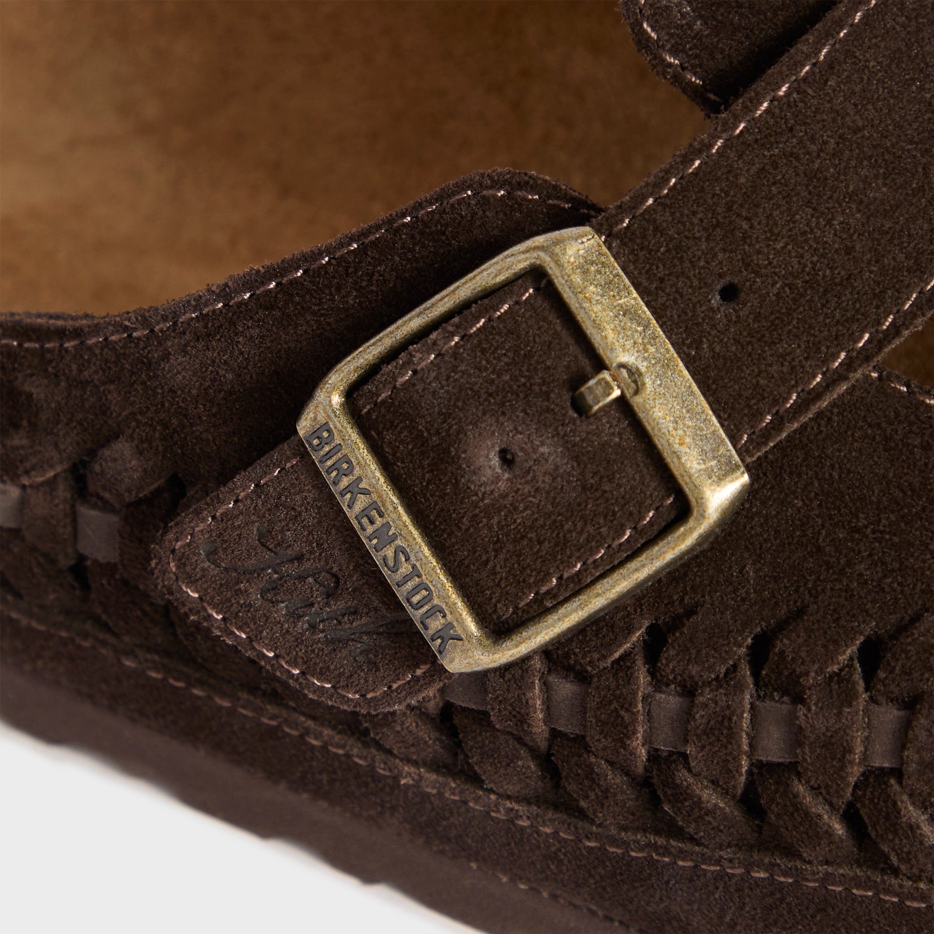 Kith for Birkenstock WMNS Suede Boston Braided - Mocca