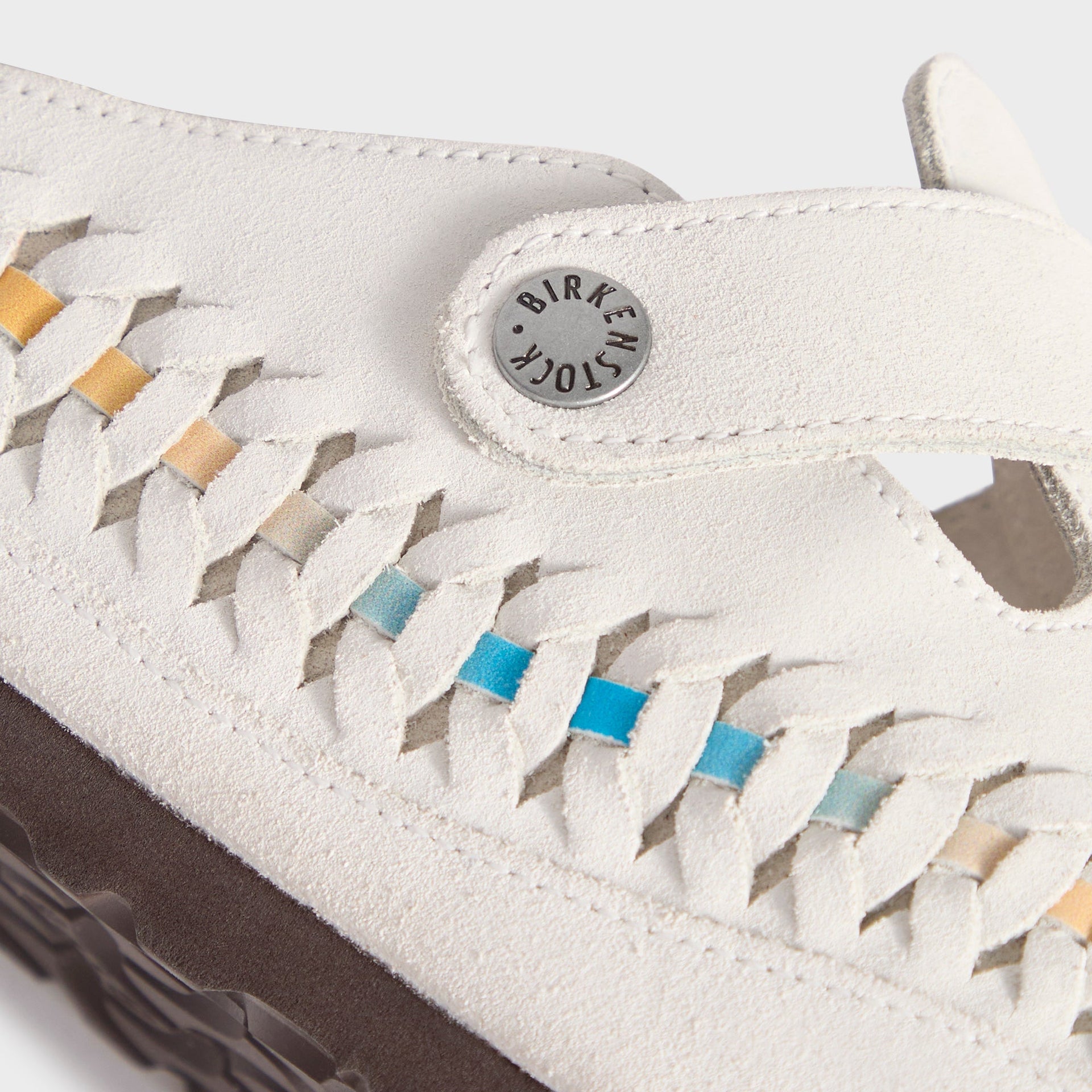 Kith for Birkenstock WMNS Suede Boston Braided - Antique White / Tie Dye