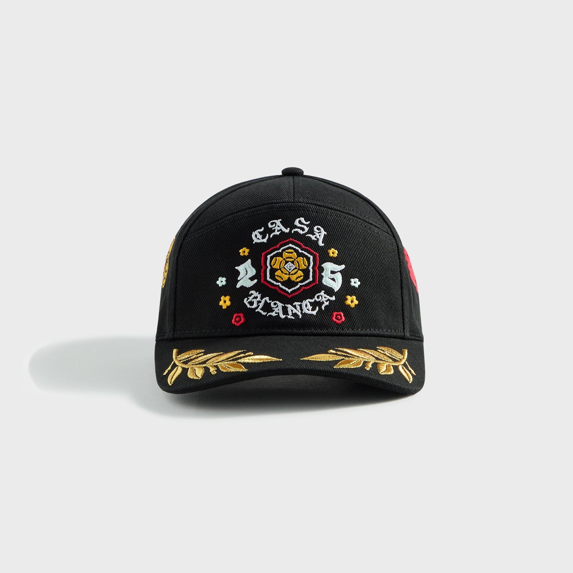 Casablanca Emblem Laurel Embroidered Cap - Black