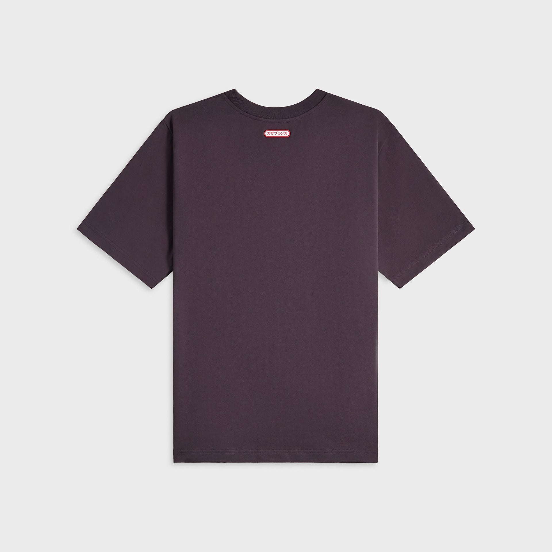 Casablanca Printed Logo Tee - Aubergine