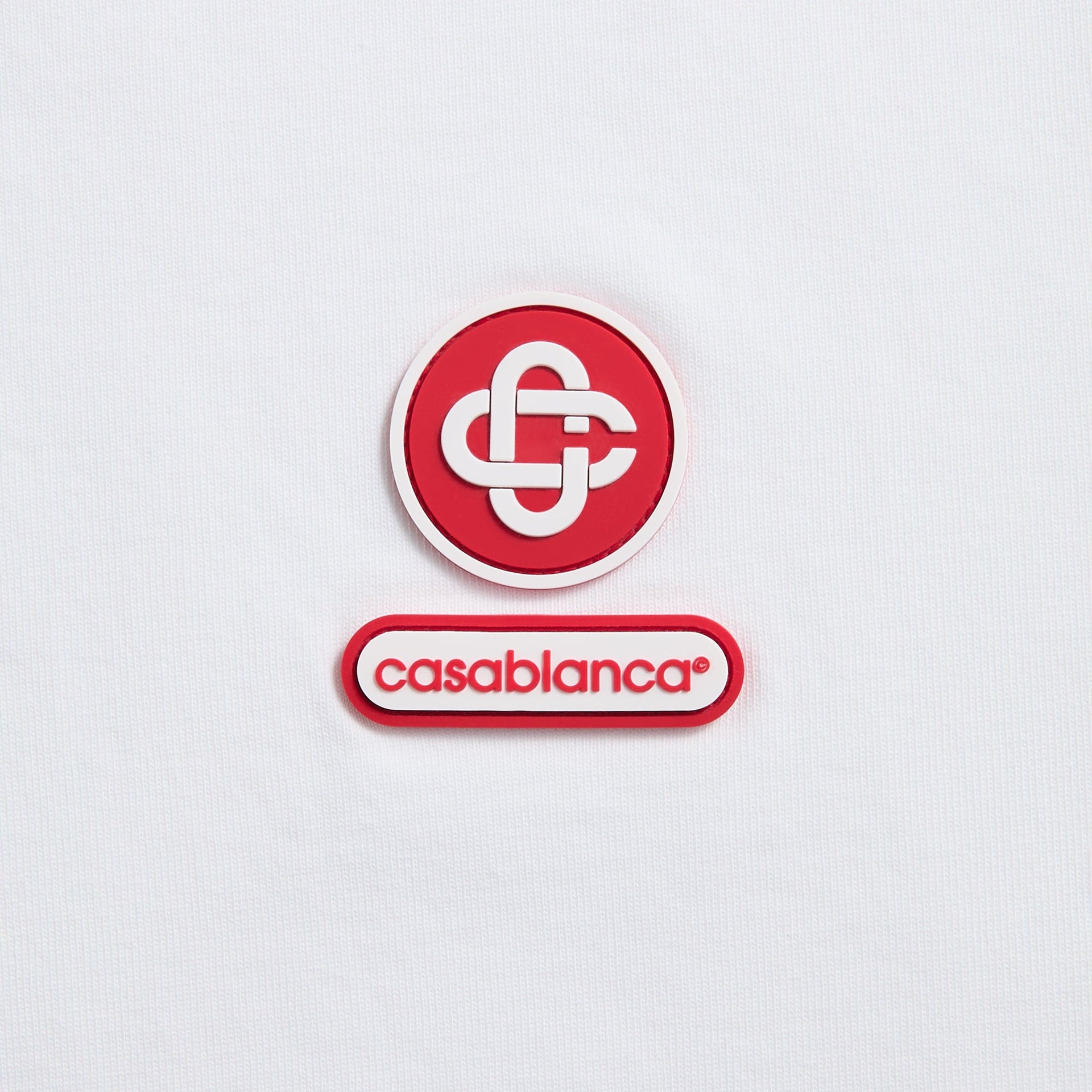 Casablanca Logo Patch Oversized Tee - White