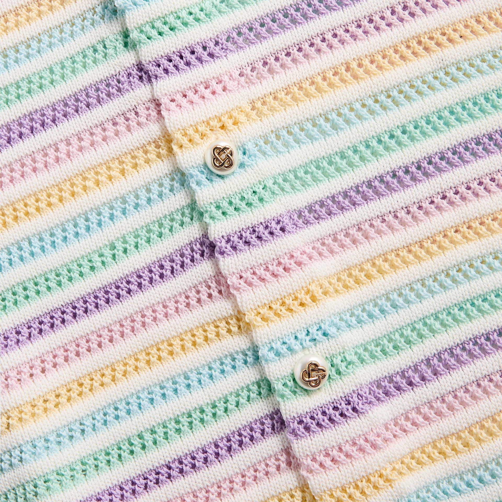 Casablanca Flower Crochet Polo - Multi
