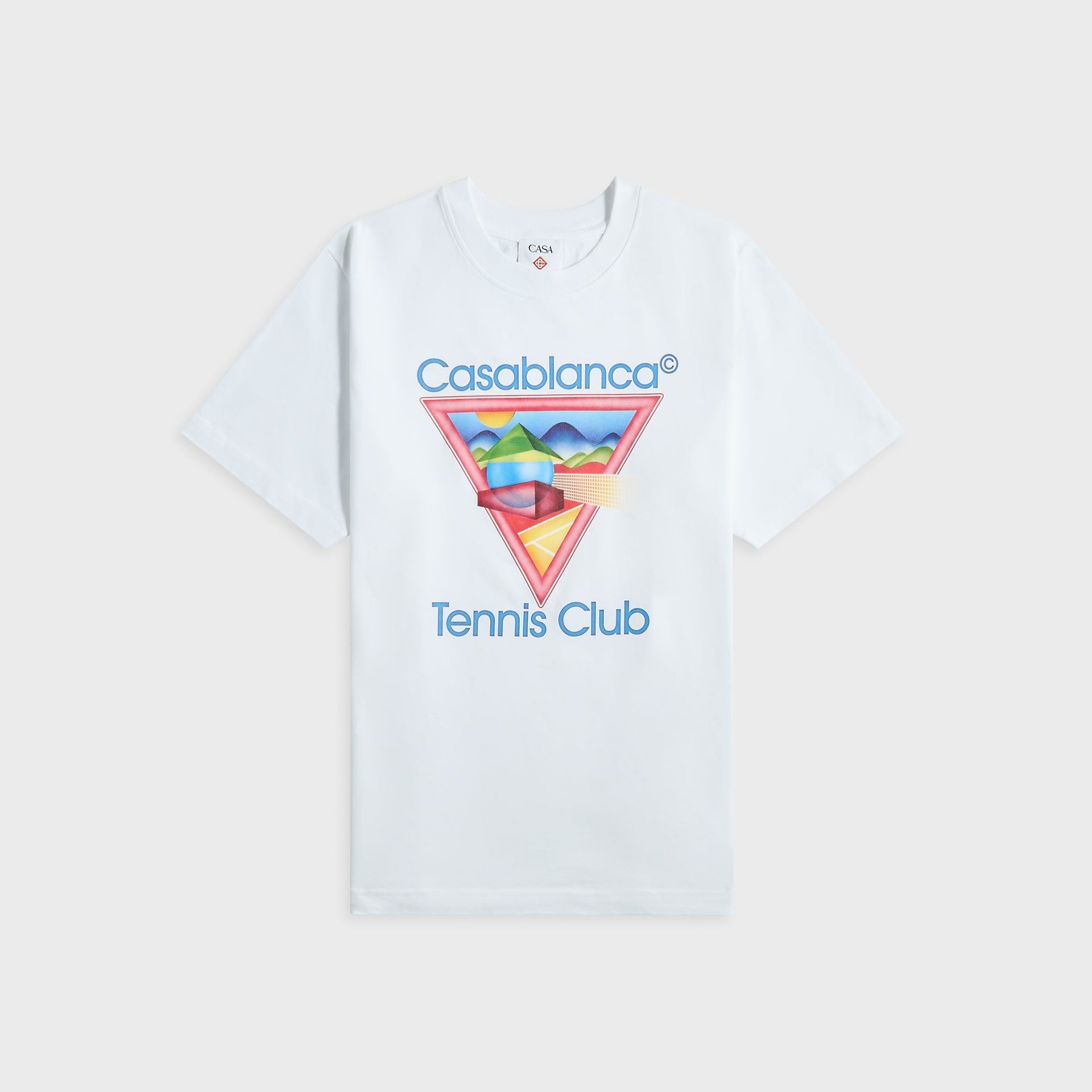Casablanca Tennis Club Icon Printed Tee in White