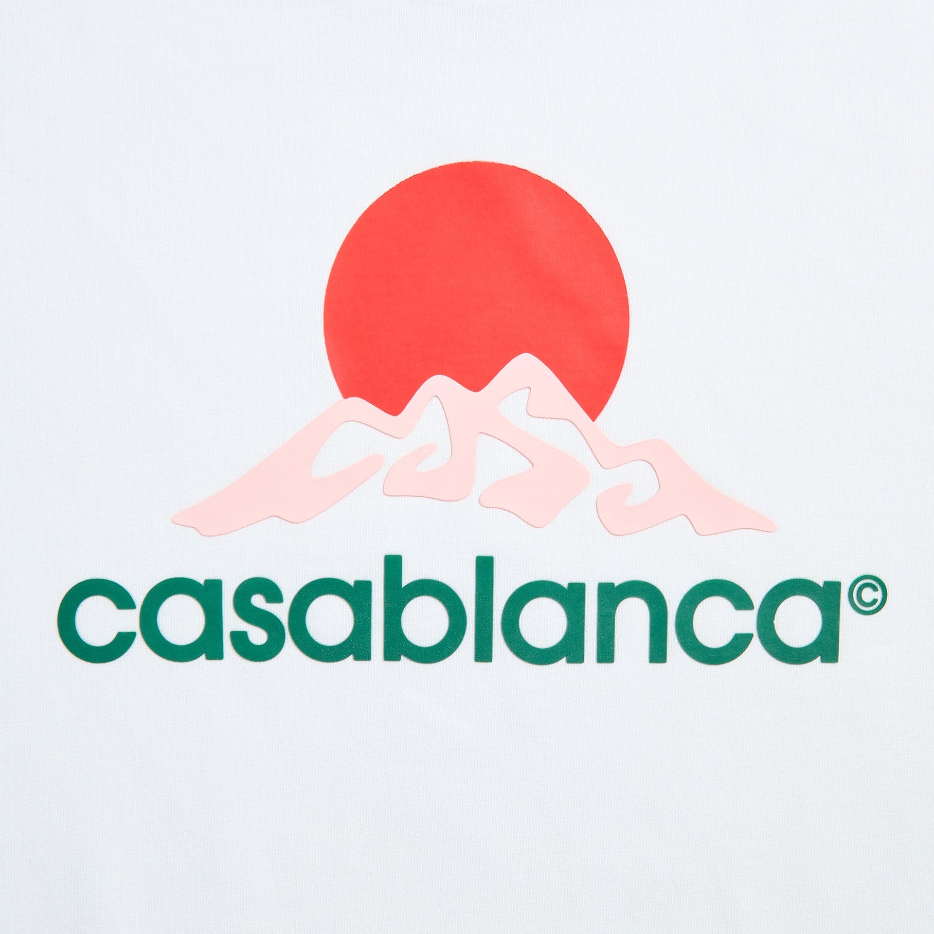 Casablanca Montagne Printed Tee in White