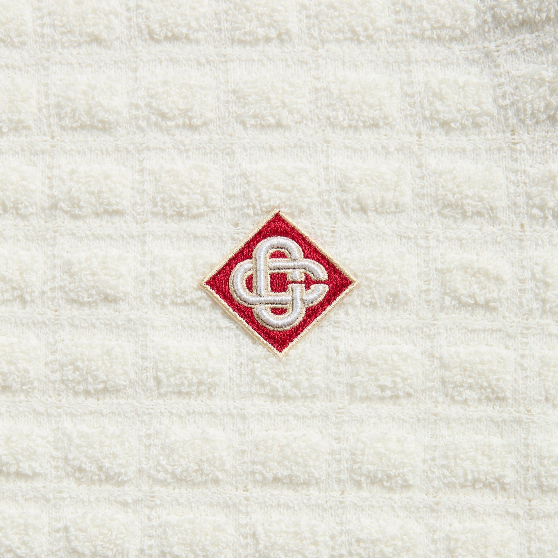 Casablanca Boucle Polo in White