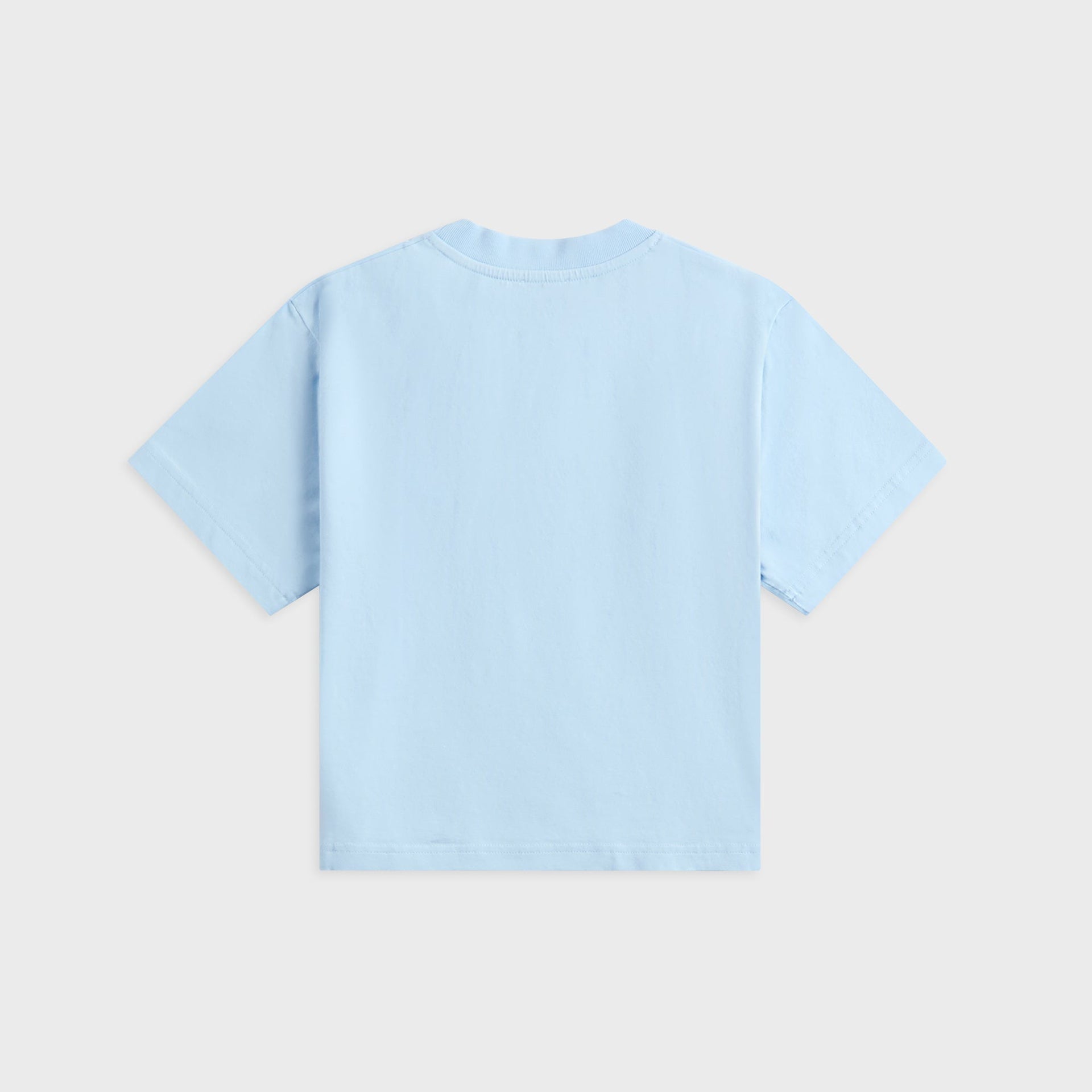 Casablanca Blades Cropped Baby Tee - Pale Blue