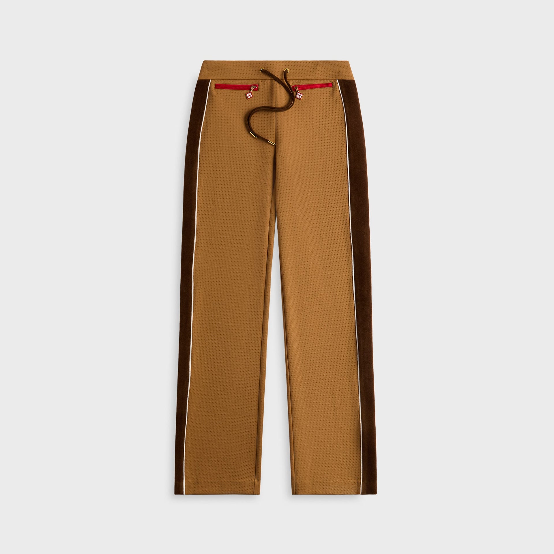 Casablanca Chenille Panelled Track Pant in Beige