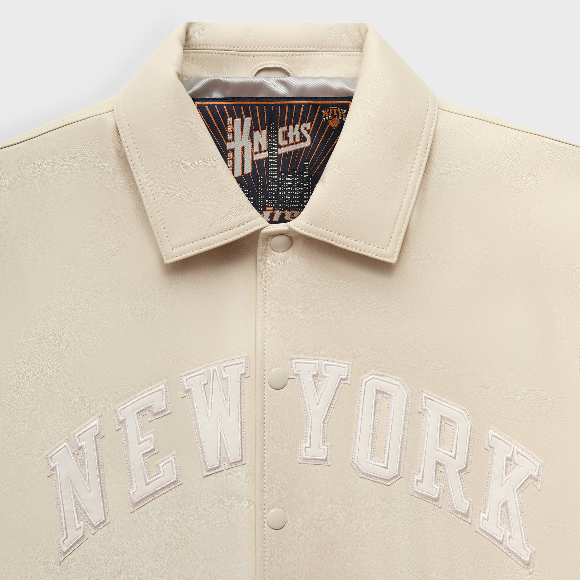 Kith & AVIREX for the New York Knicks Patrick Ewing Legend Jacket - Sandrift