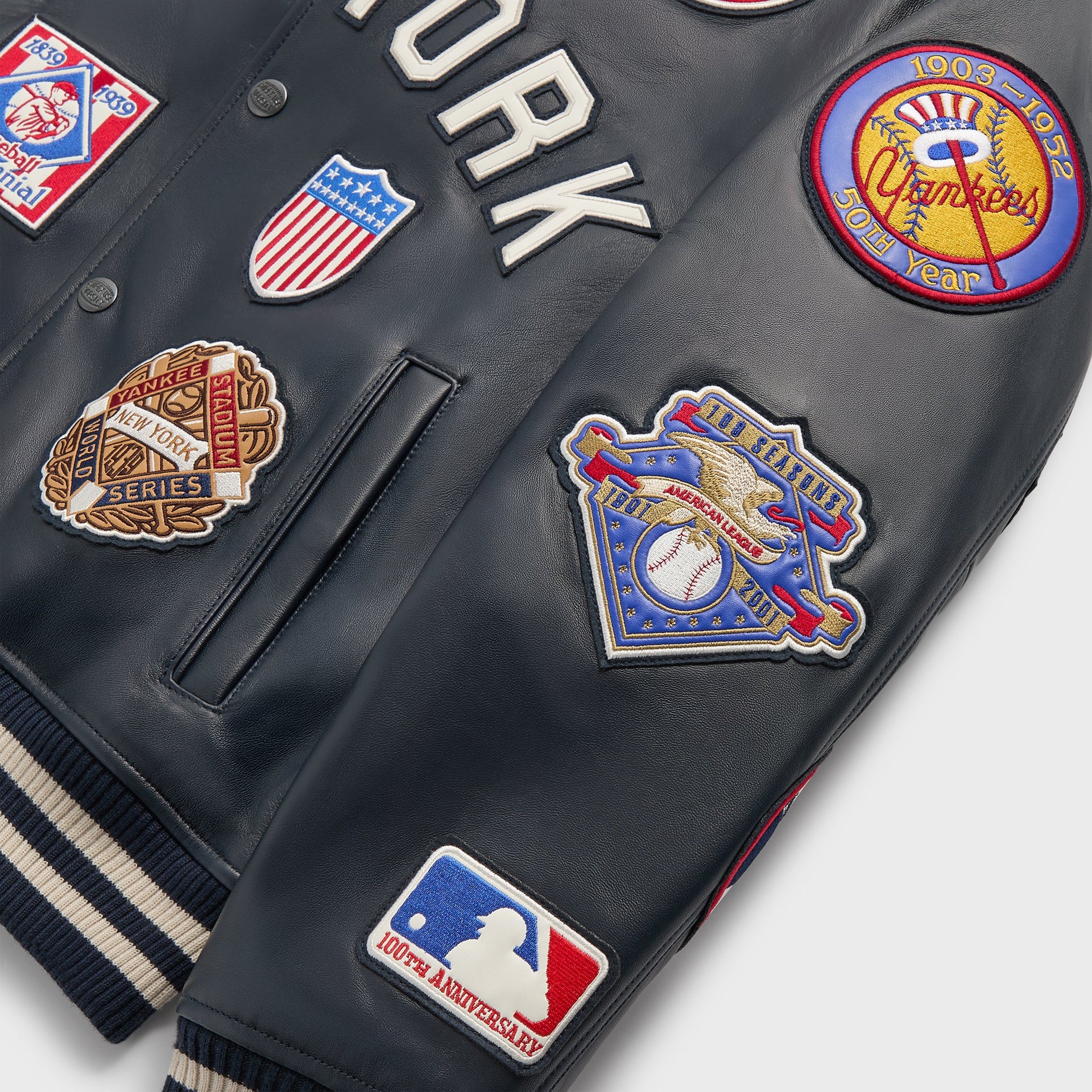 Kith & AVIREX for the New York Yankees Leather Jacket - Nocturnal