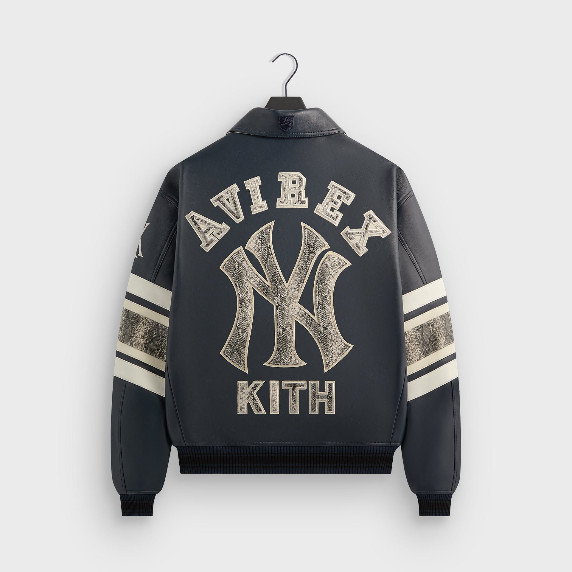 Kith & AVIREX for the New York Yankees Leather Jacket - Nocturnal / Snake