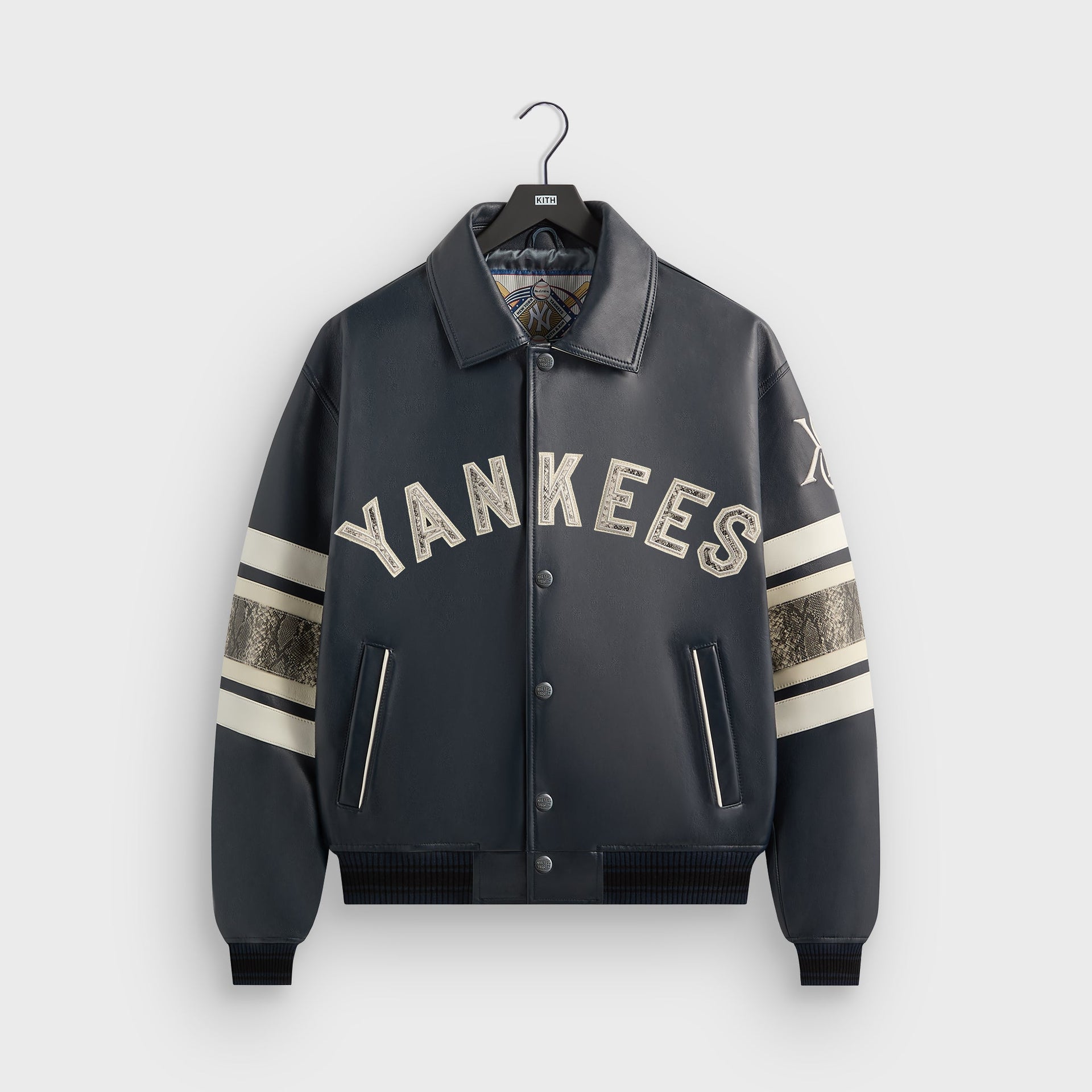 Kith & AVIREX for the New York Yankees Leather Jacket - Nocturnal / Snake