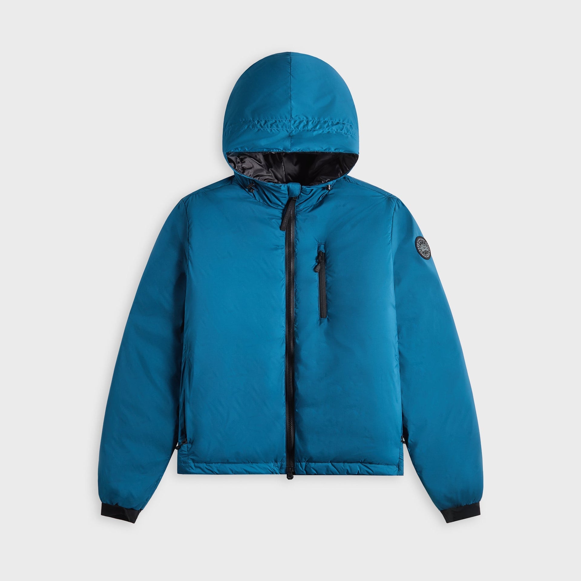 Canada Goose Lodge Hoodie - Black Disc Guard Blue