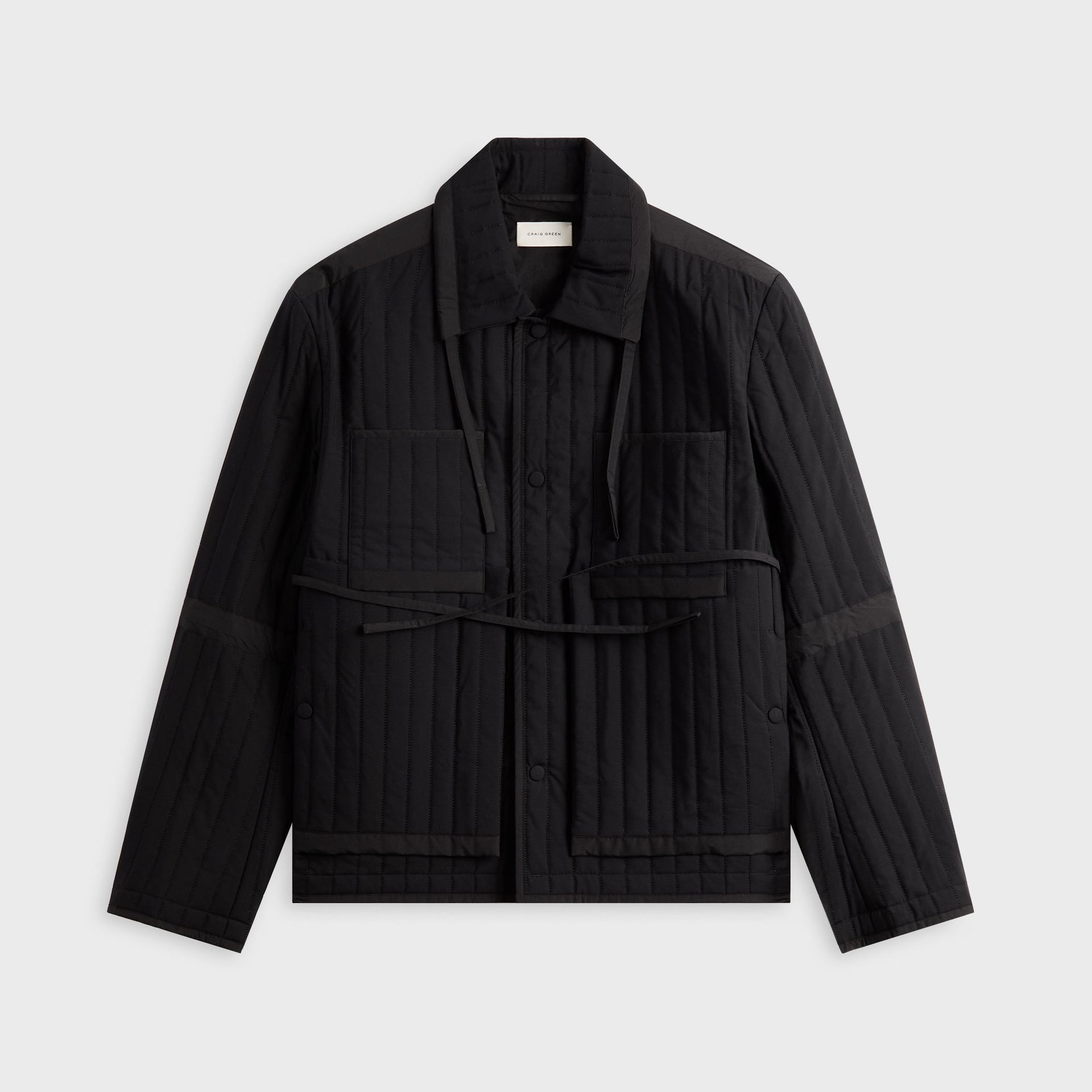Craig Green Wool Quilted Worker Jacket - Black