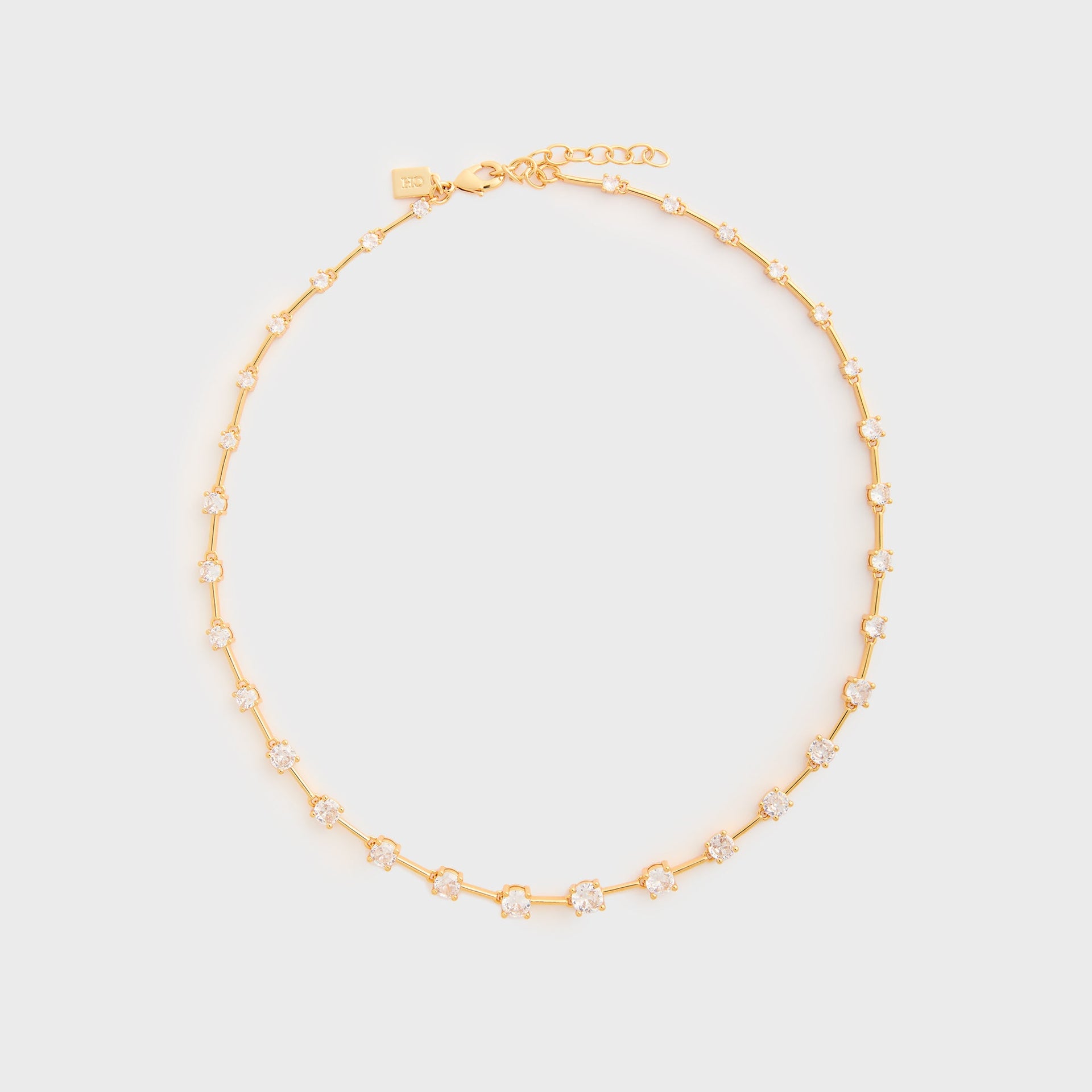 Crystal Haze Astro Necklace in Gold