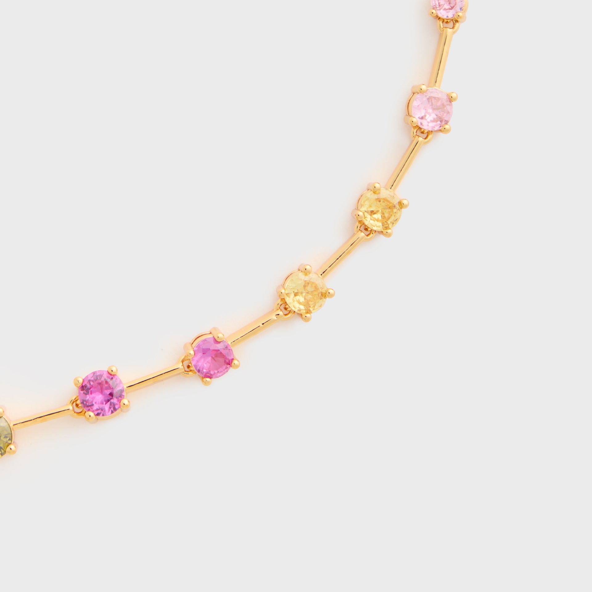 Crystal Haze Astro Rainbow Necklace in Multi