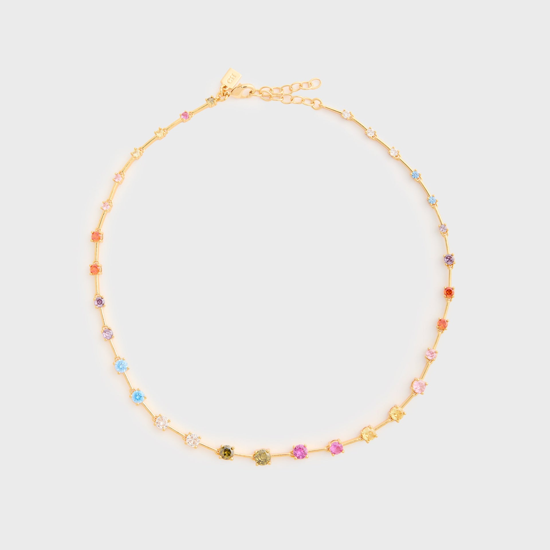 Crystal Haze Astro Rainbow Necklace in Multi