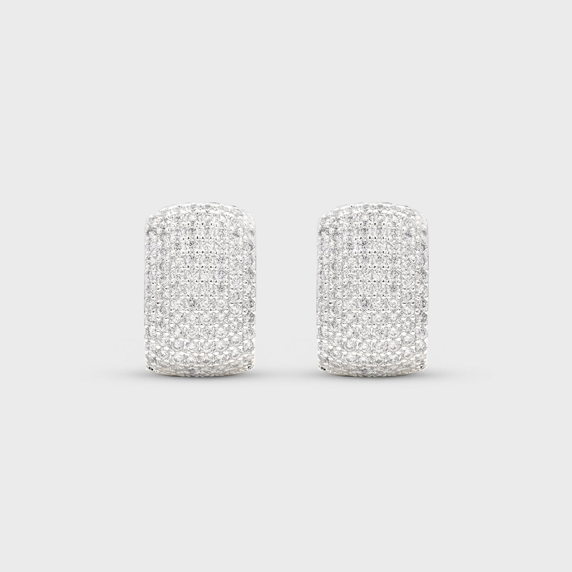 Crystal Haze Exclusive Infinity Hoops Small - Silver / Clear