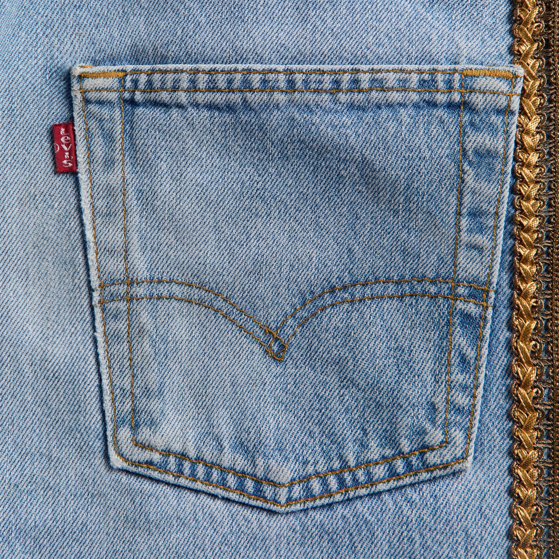 Conner Ives Vintage Denim Short - Blue