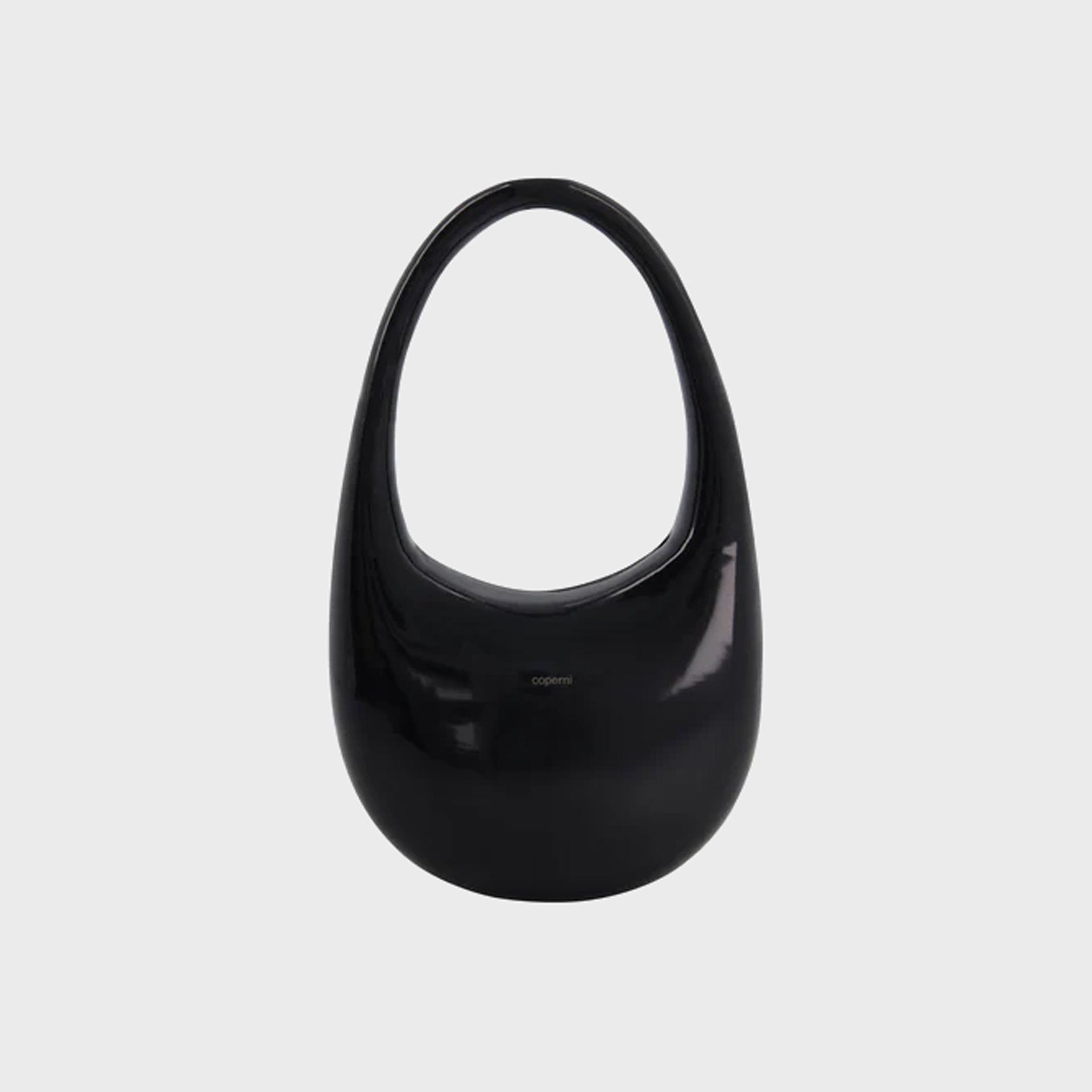 Coperni Liquid Print Swipe Bag in Black