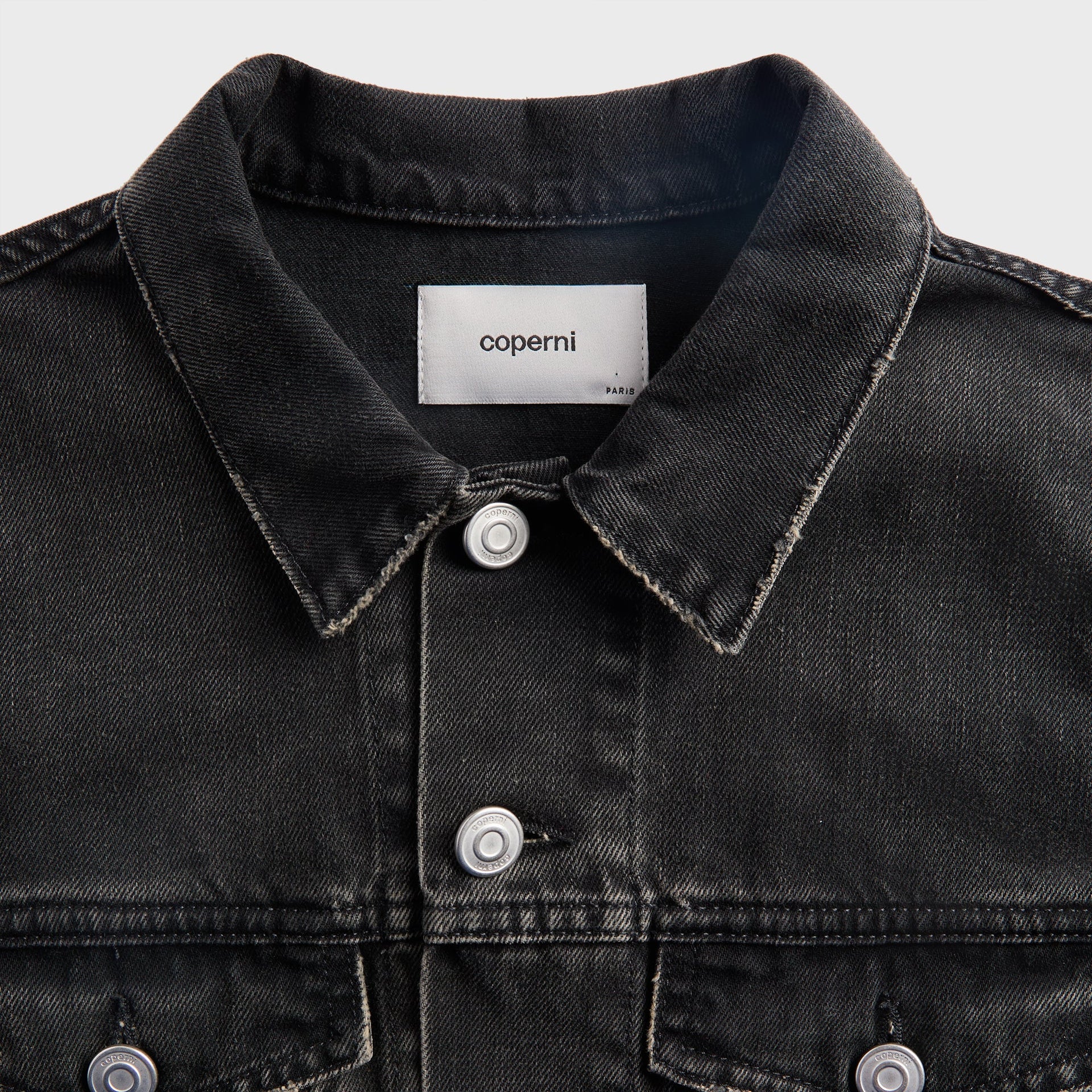 Coperni Hybrid Denim Short Jacket in Black