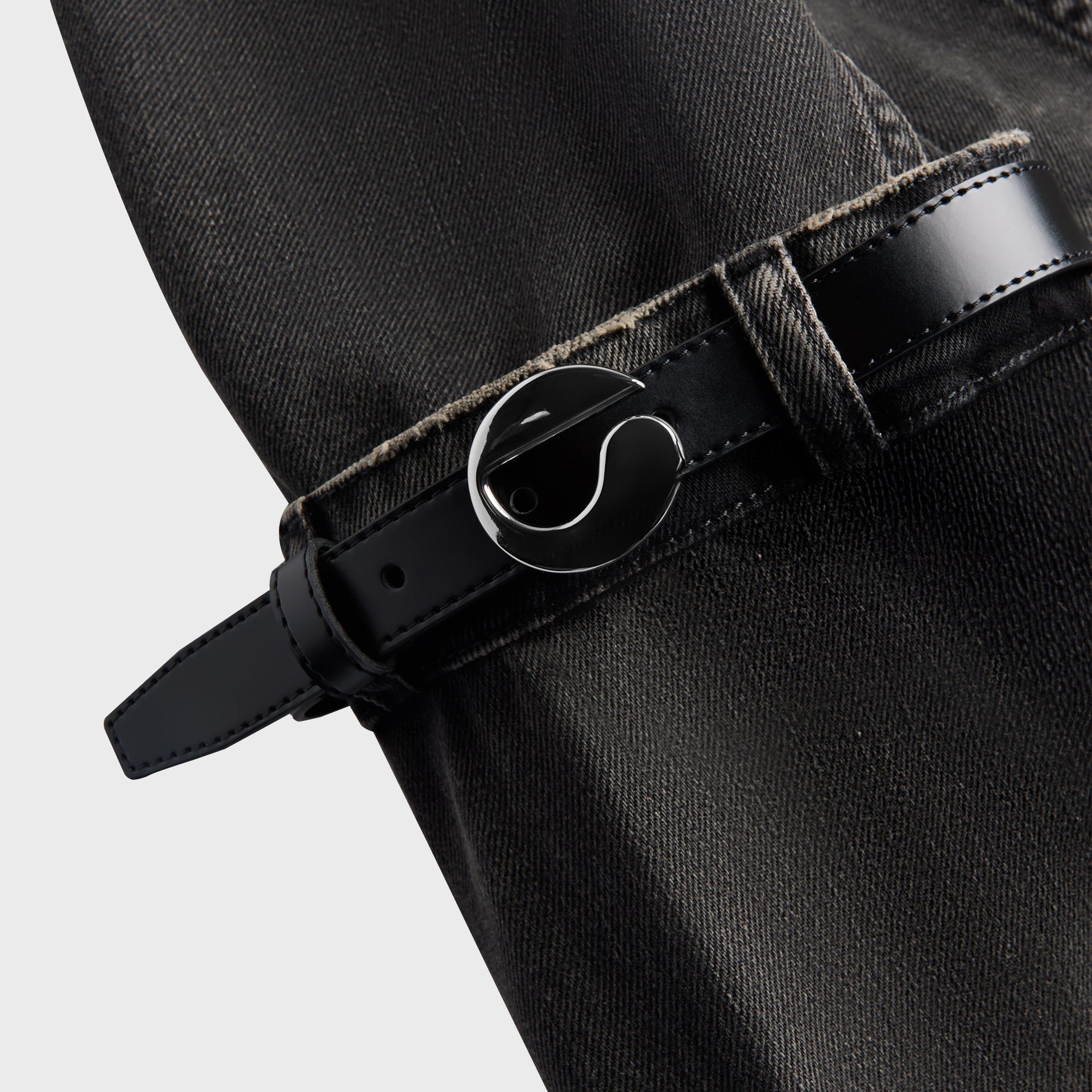 Coperni Hybrid Denim Short Jacket in Black