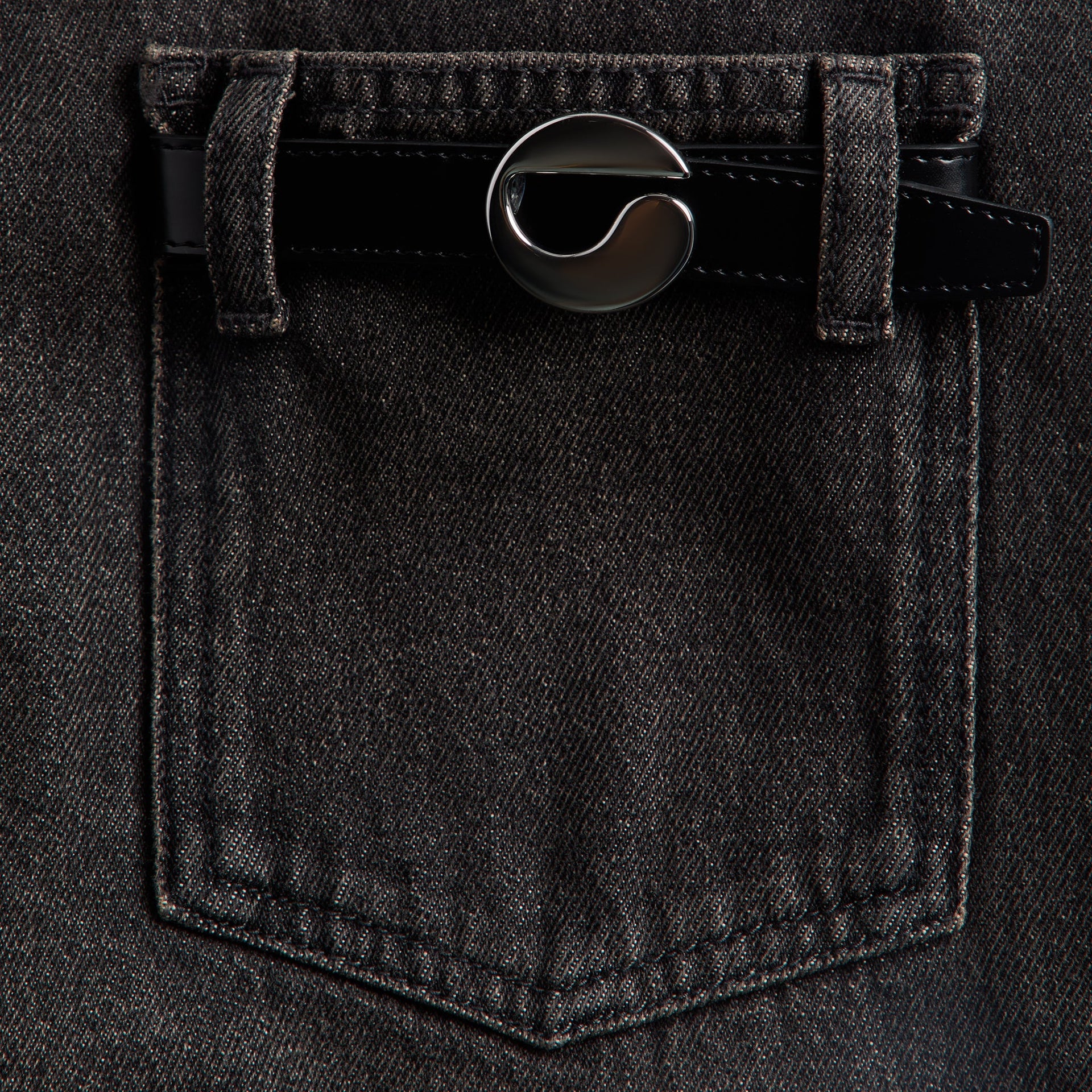 Coperni Boyfriend Denim Pants in Black