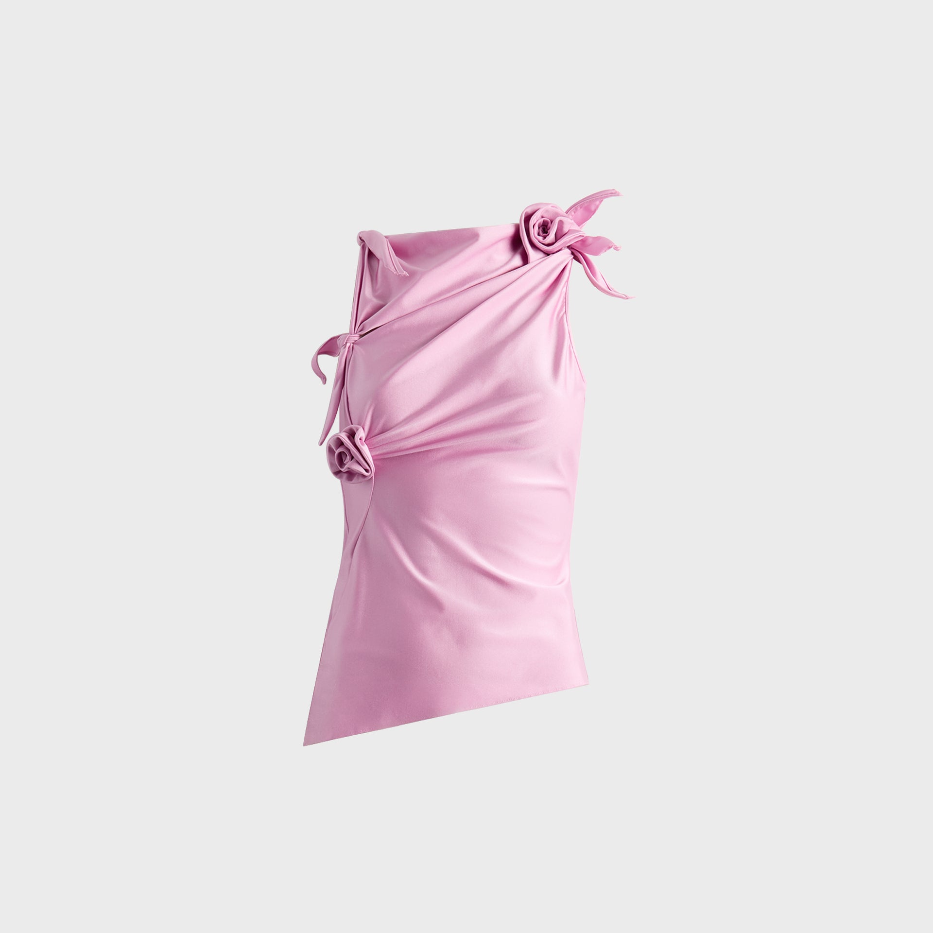 Coperni Asymmetric Flower Top - Pink